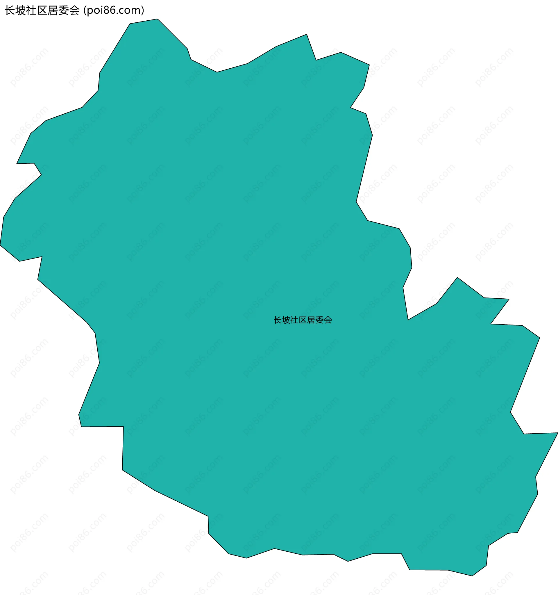 长坡社区居委会边界地图