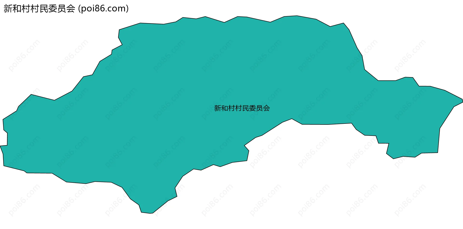 新和村村民委员会边界地图