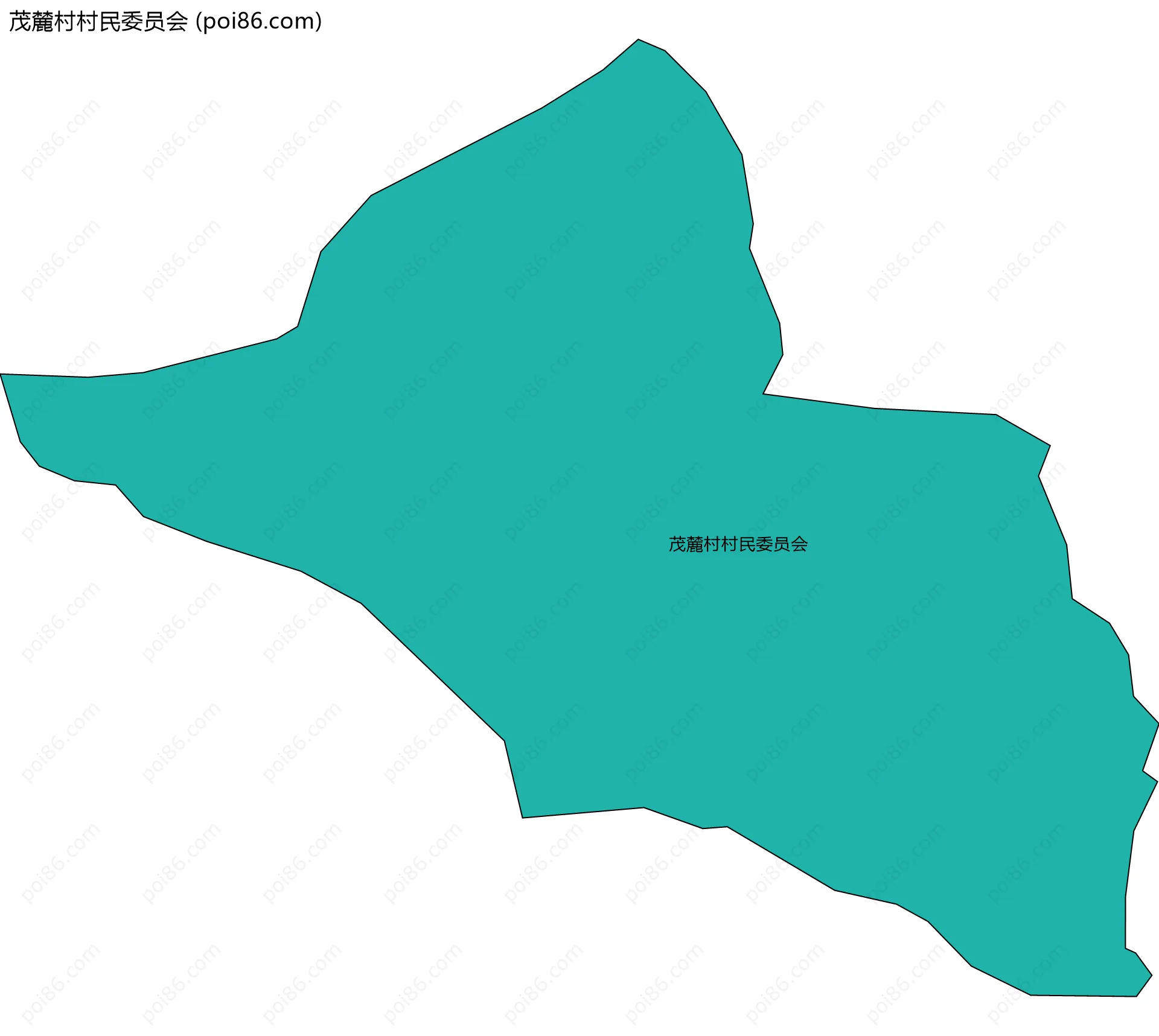茂麓村村民委员会边界地图