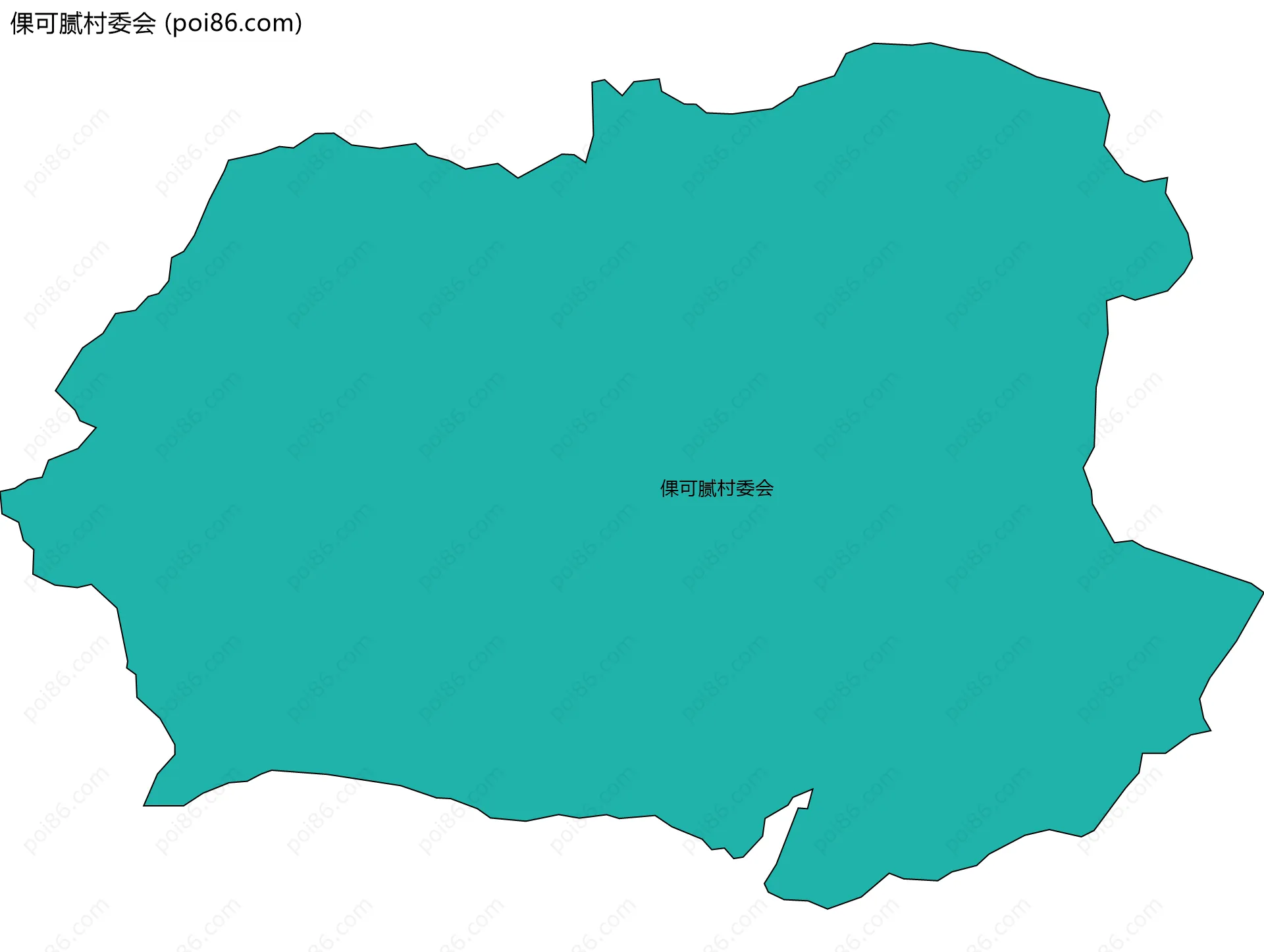 倮可腻村委会边界地图