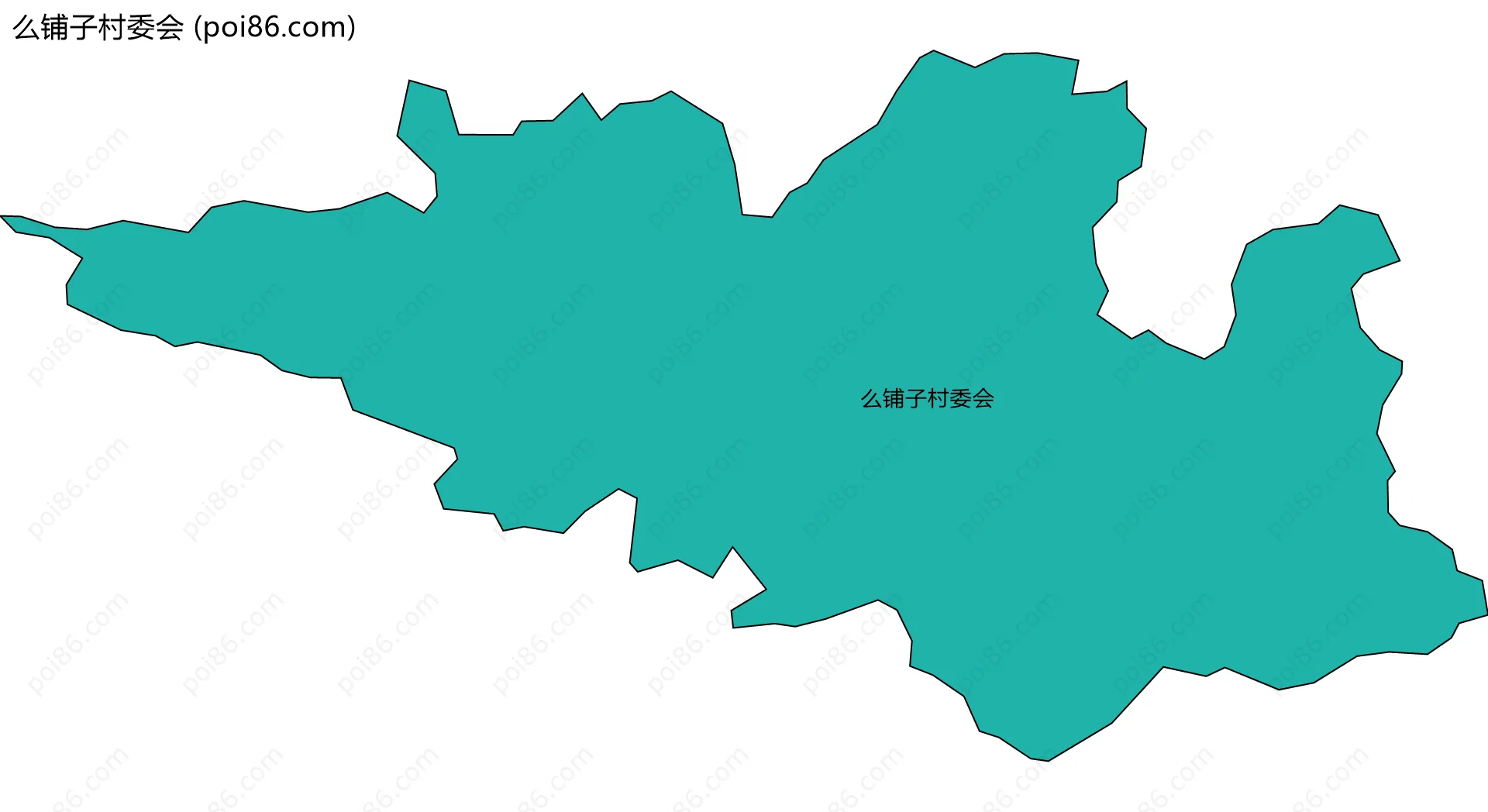 么铺子村委会边界地图