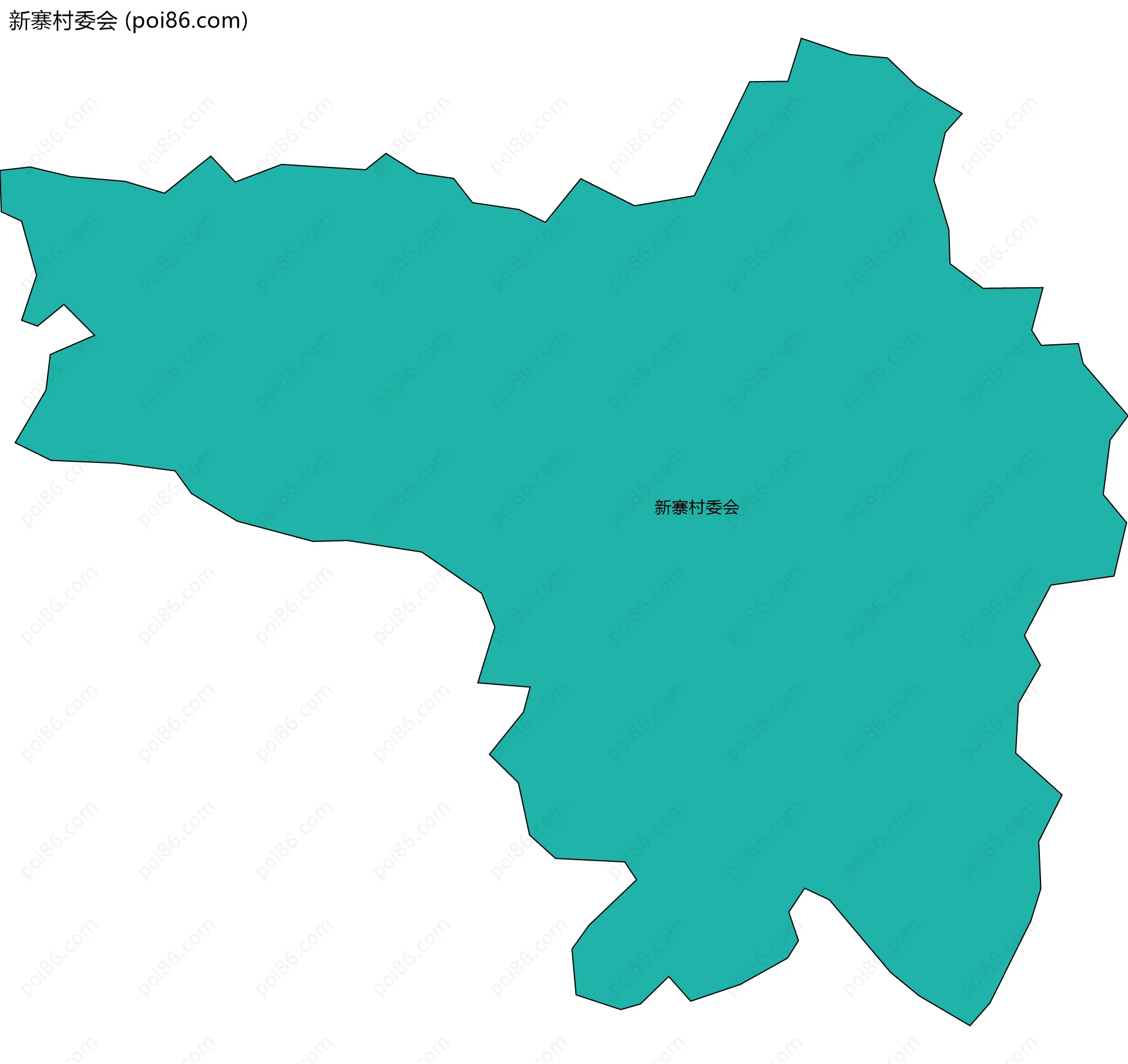 新寨村委会边界地图