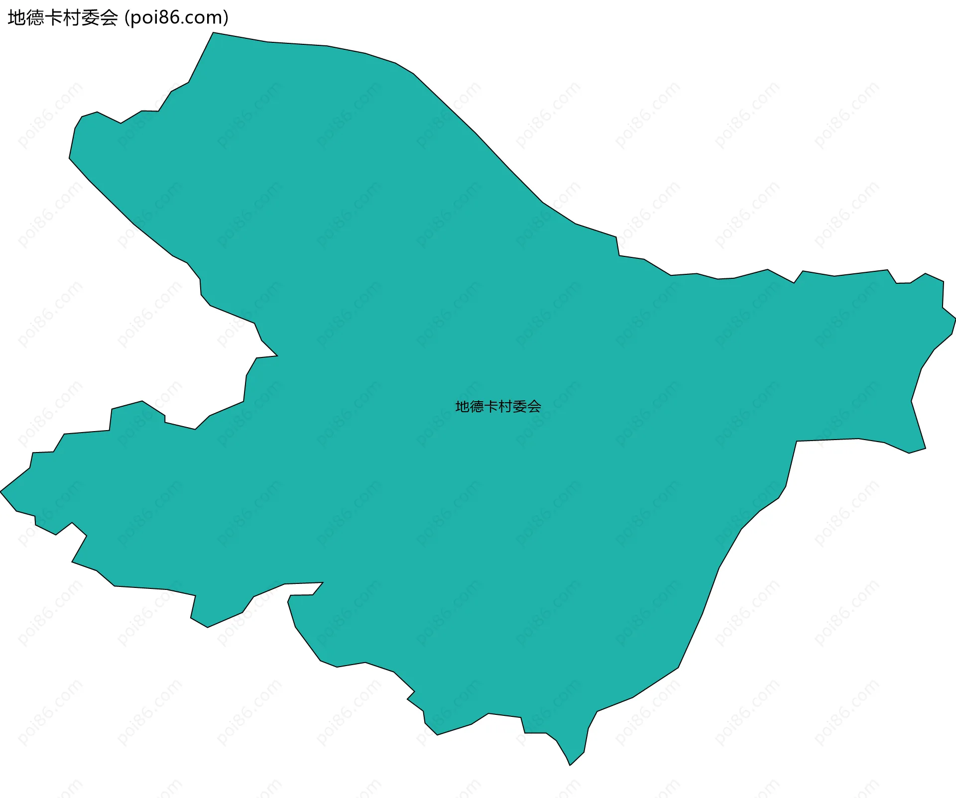 地德卡村委会边界地图