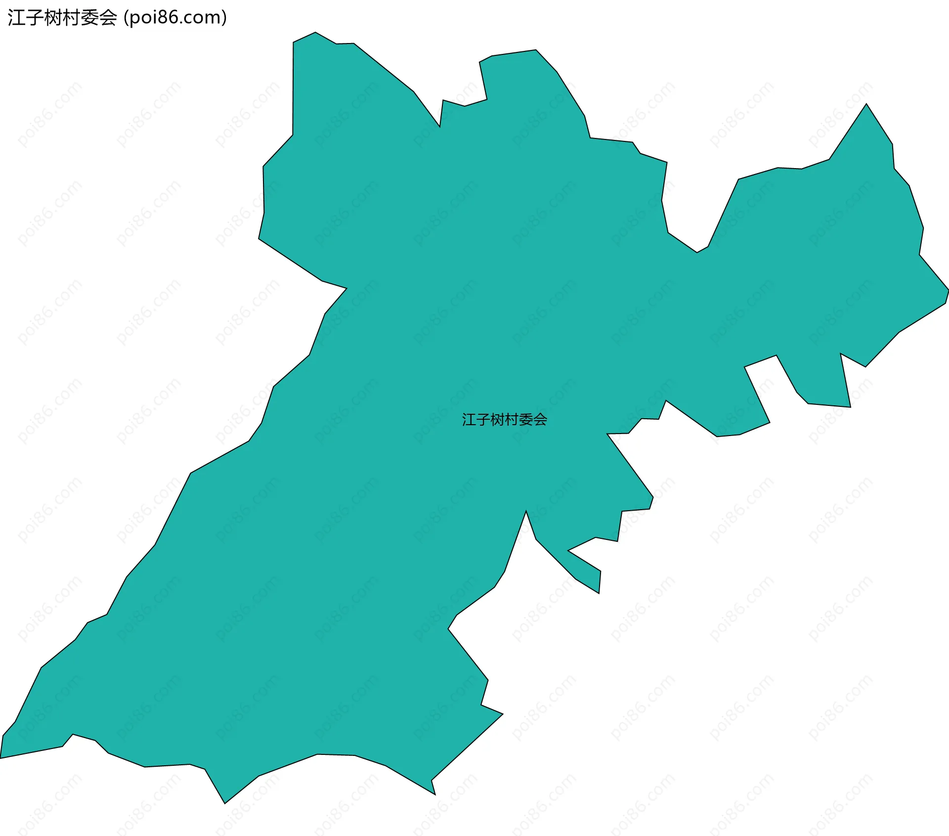 江子树村委会边界地图