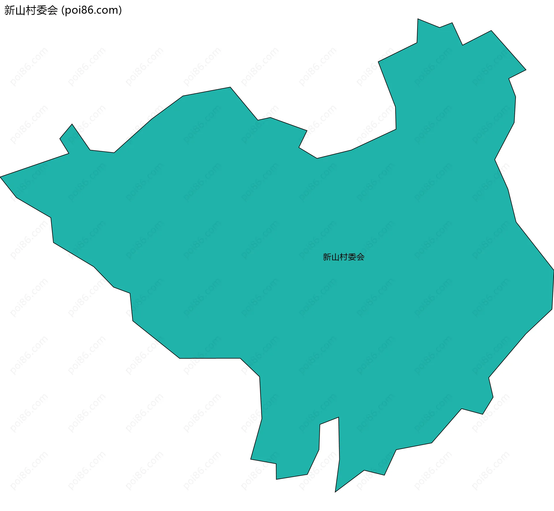 新山村委会边界地图