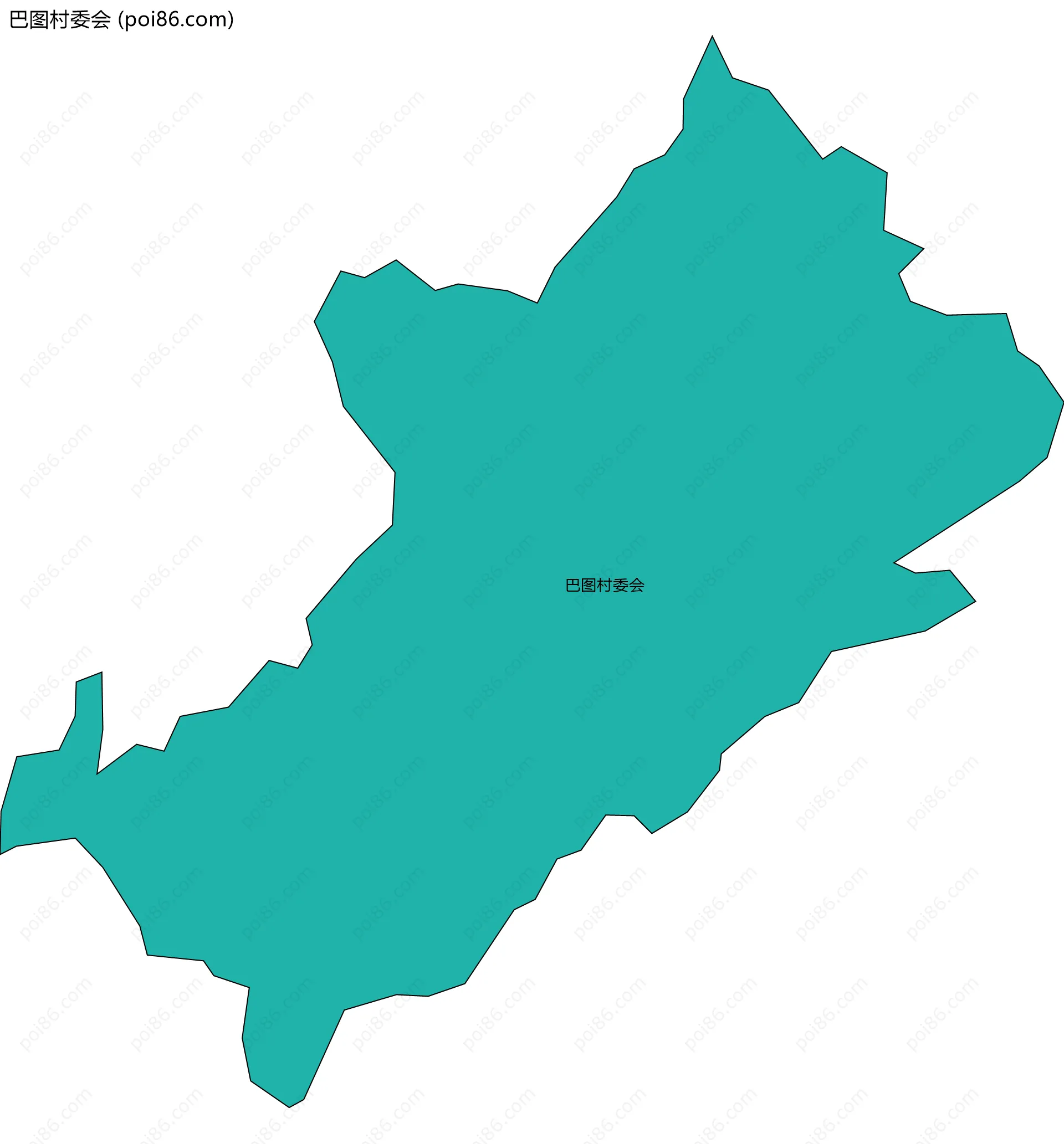 巴图村委会边界地图