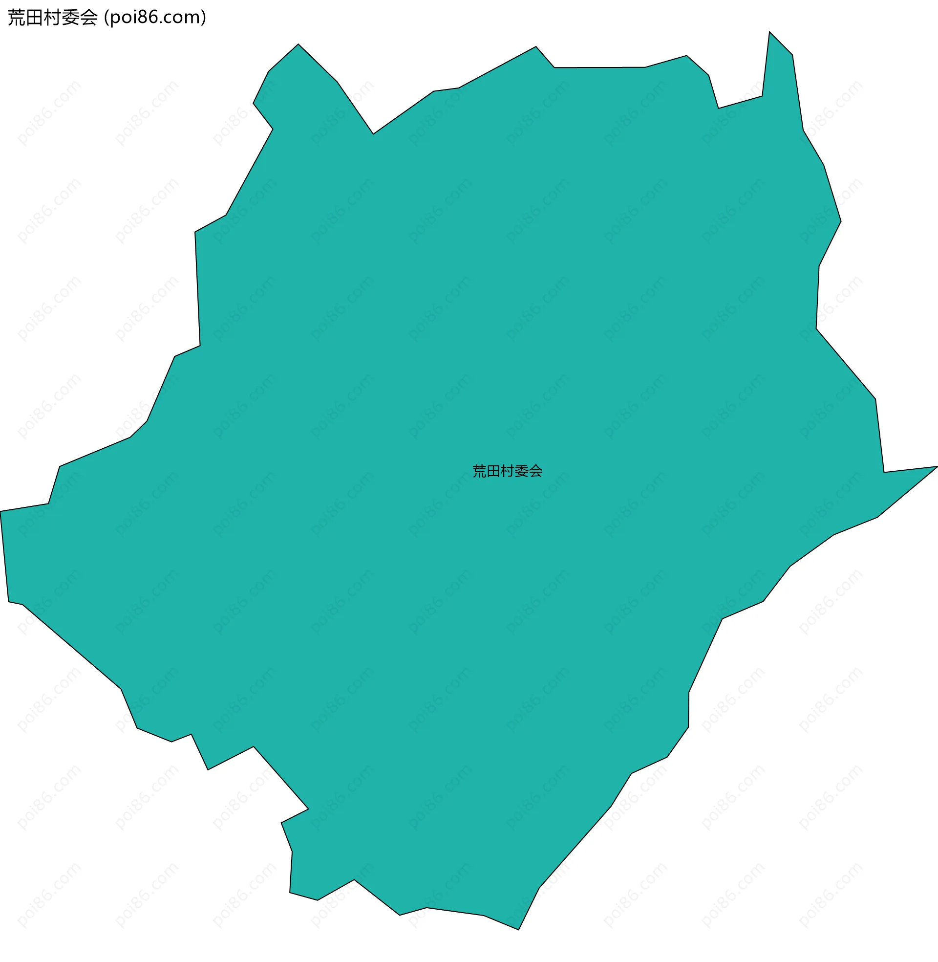 荒田村委会边界地图