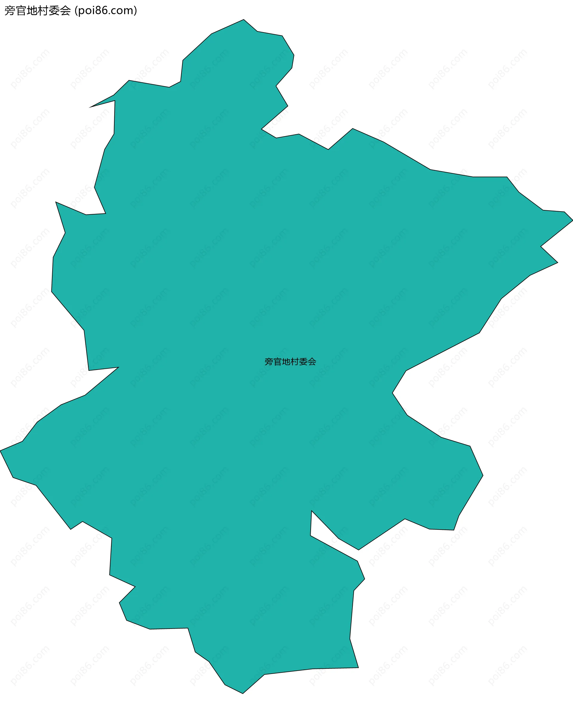 旁官地村委会边界地图