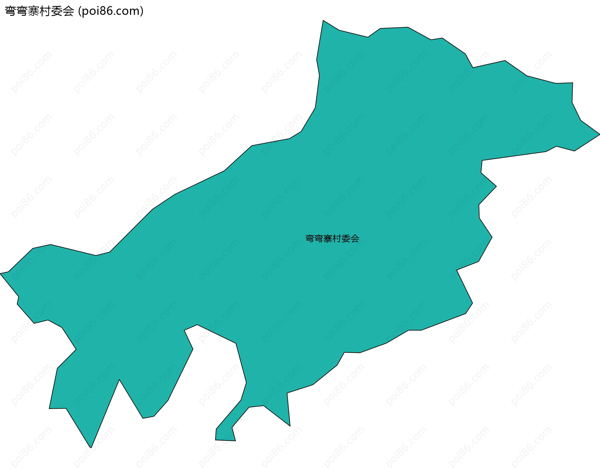 弯弯寨村委会边界地图