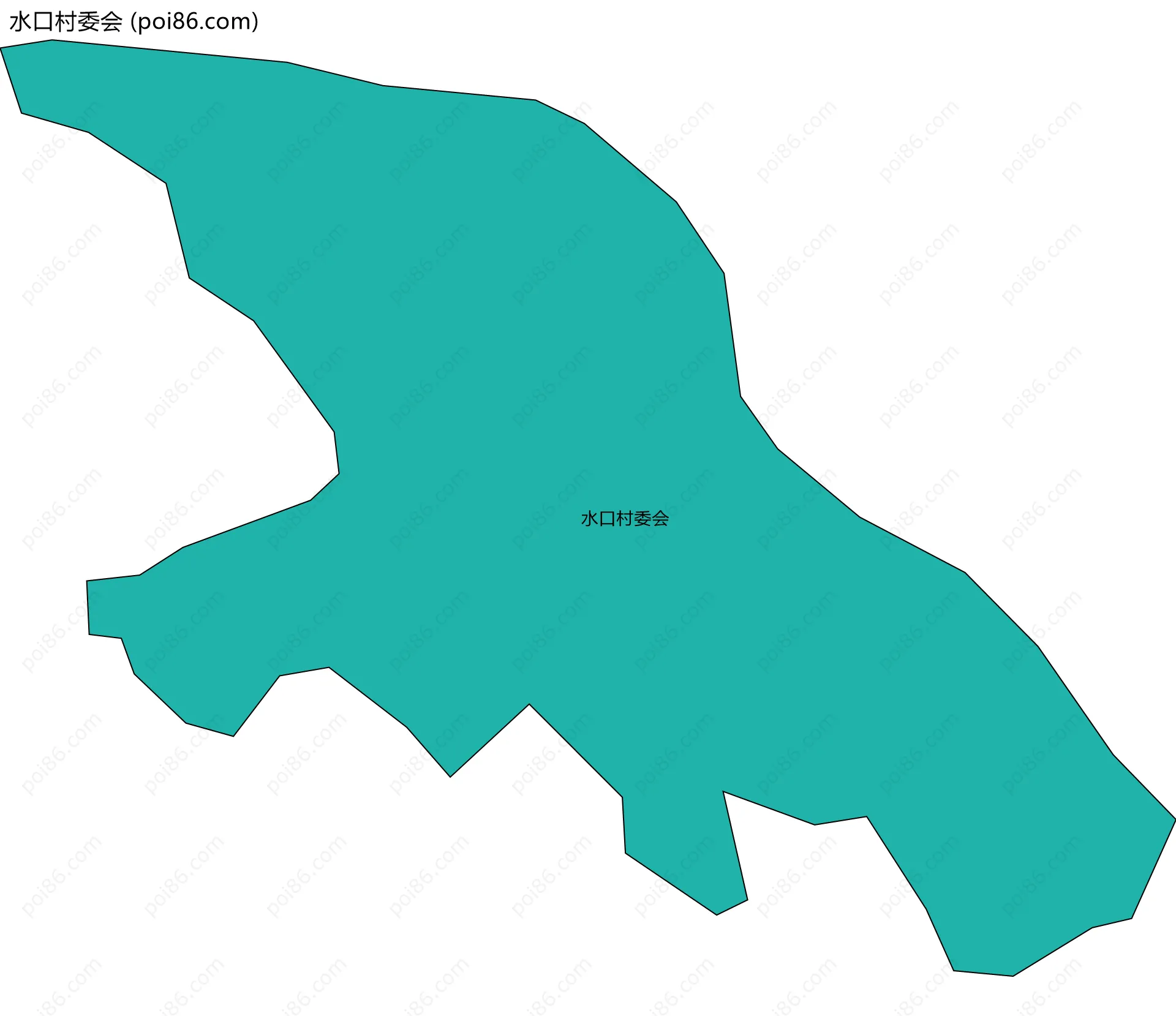 水口村委会边界地图