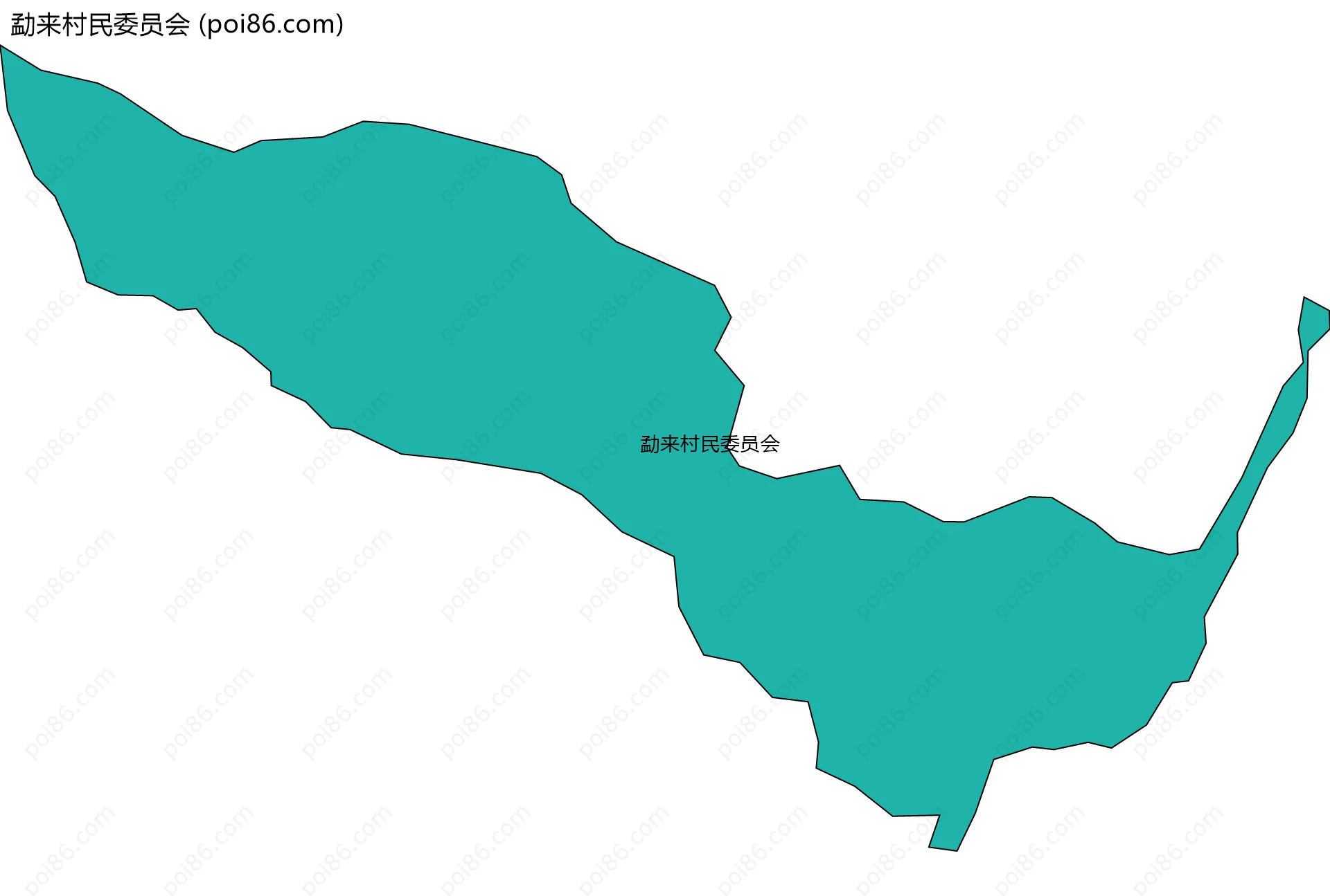 勐来村民委员会边界地图