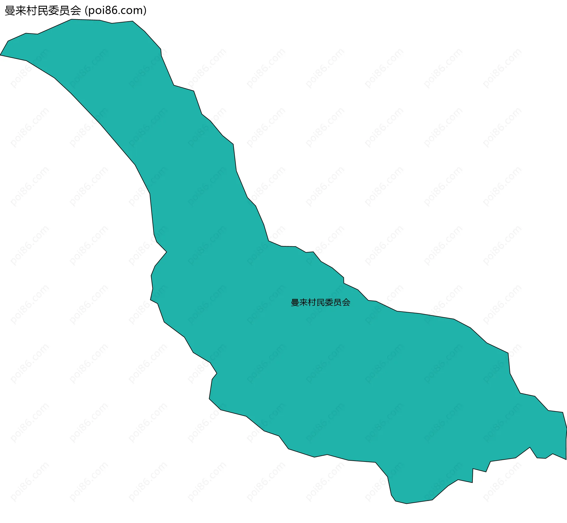 曼来村民委员会边界地图