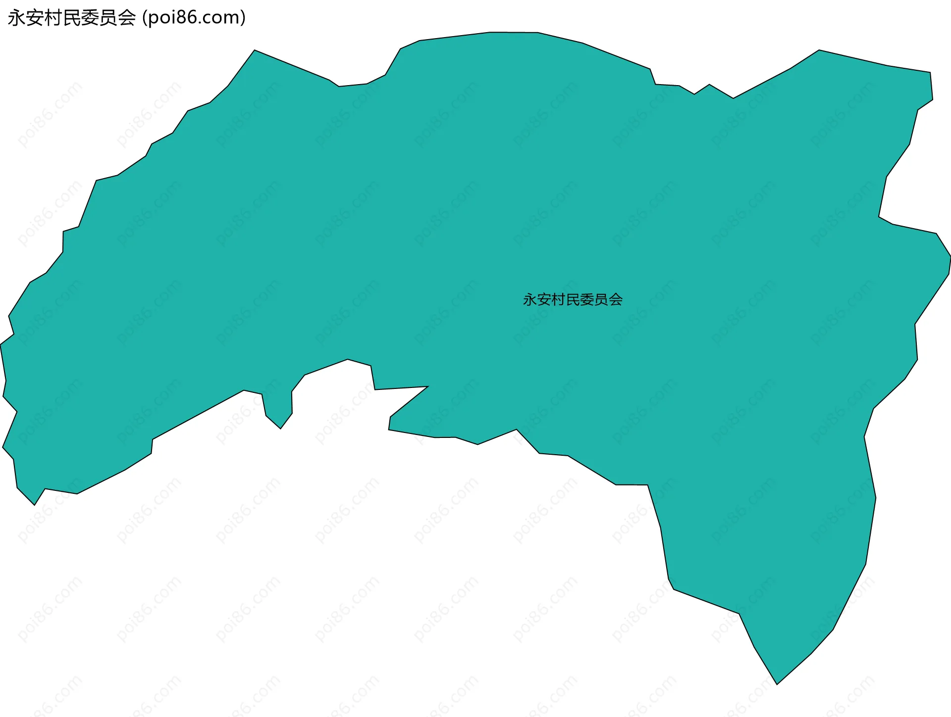 永安村民委员会边界地图