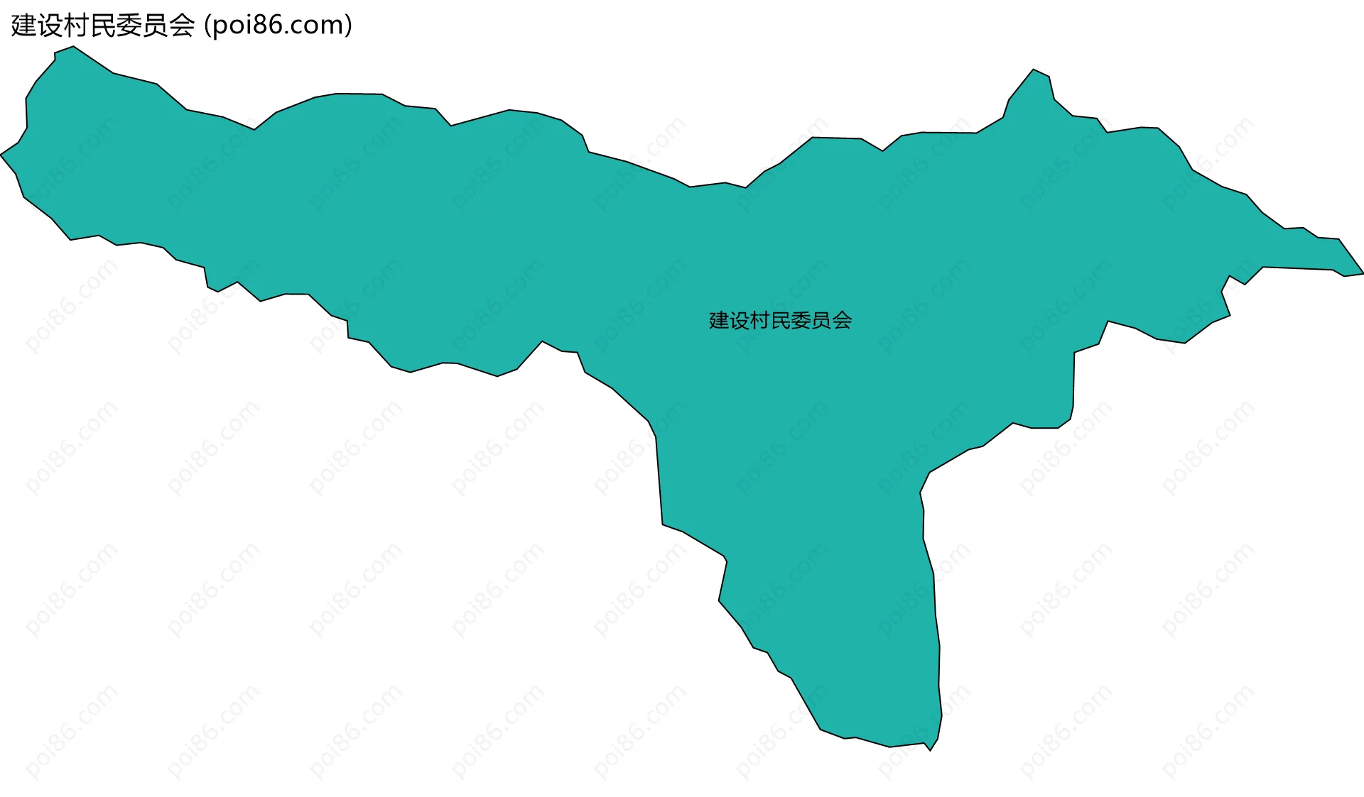 建设村民委员会边界地图