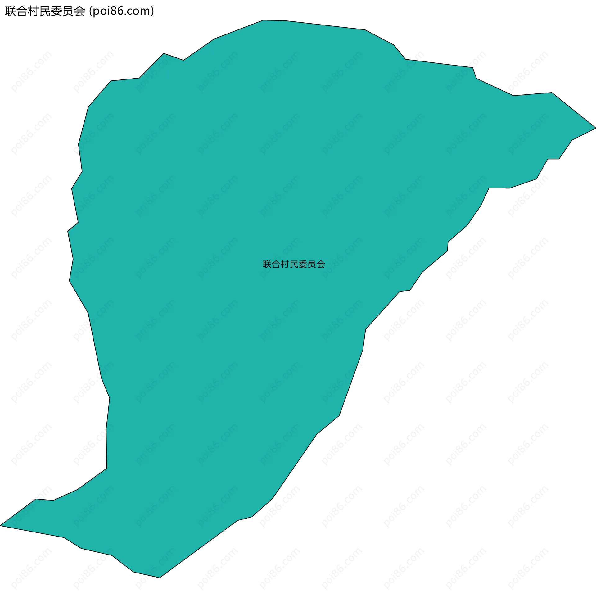 联合村民委员会边界地图