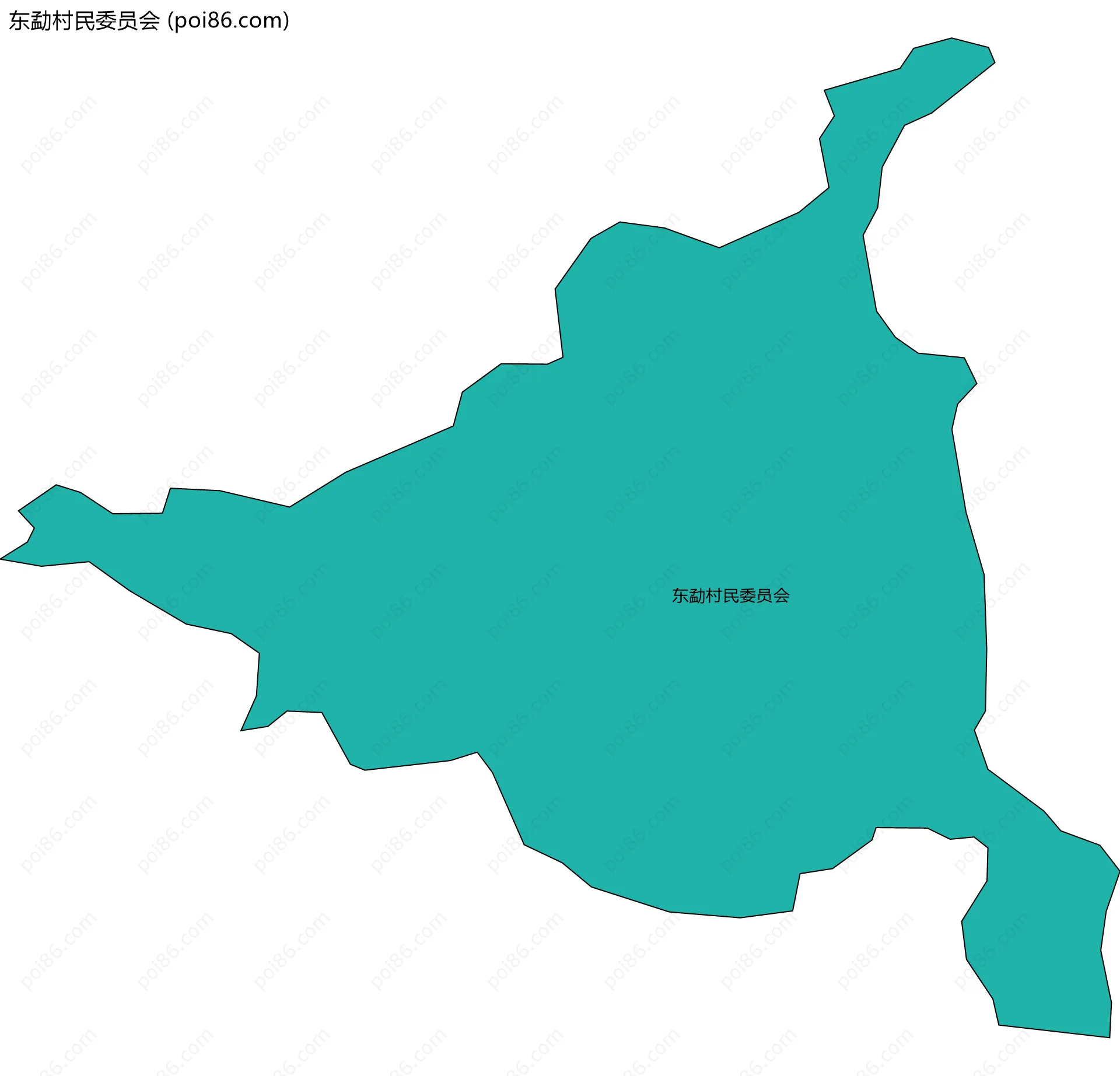 东勐村民委员会边界地图
