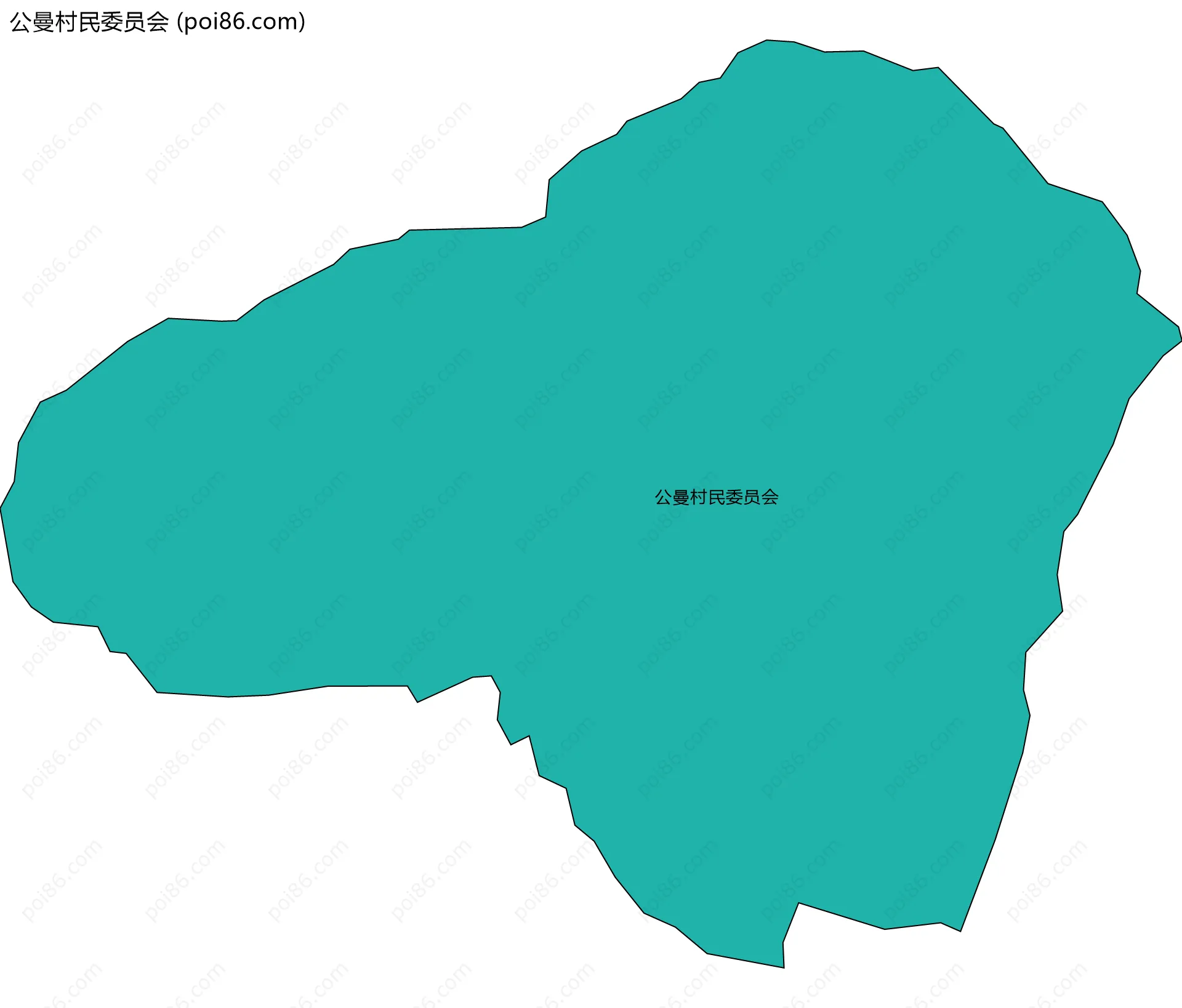 公曼村民委员会边界地图