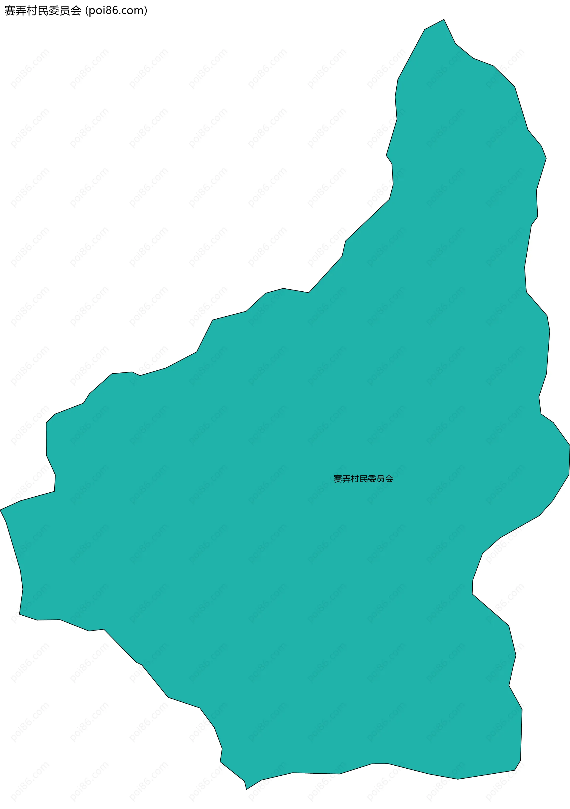 赛弄村民委员会边界地图