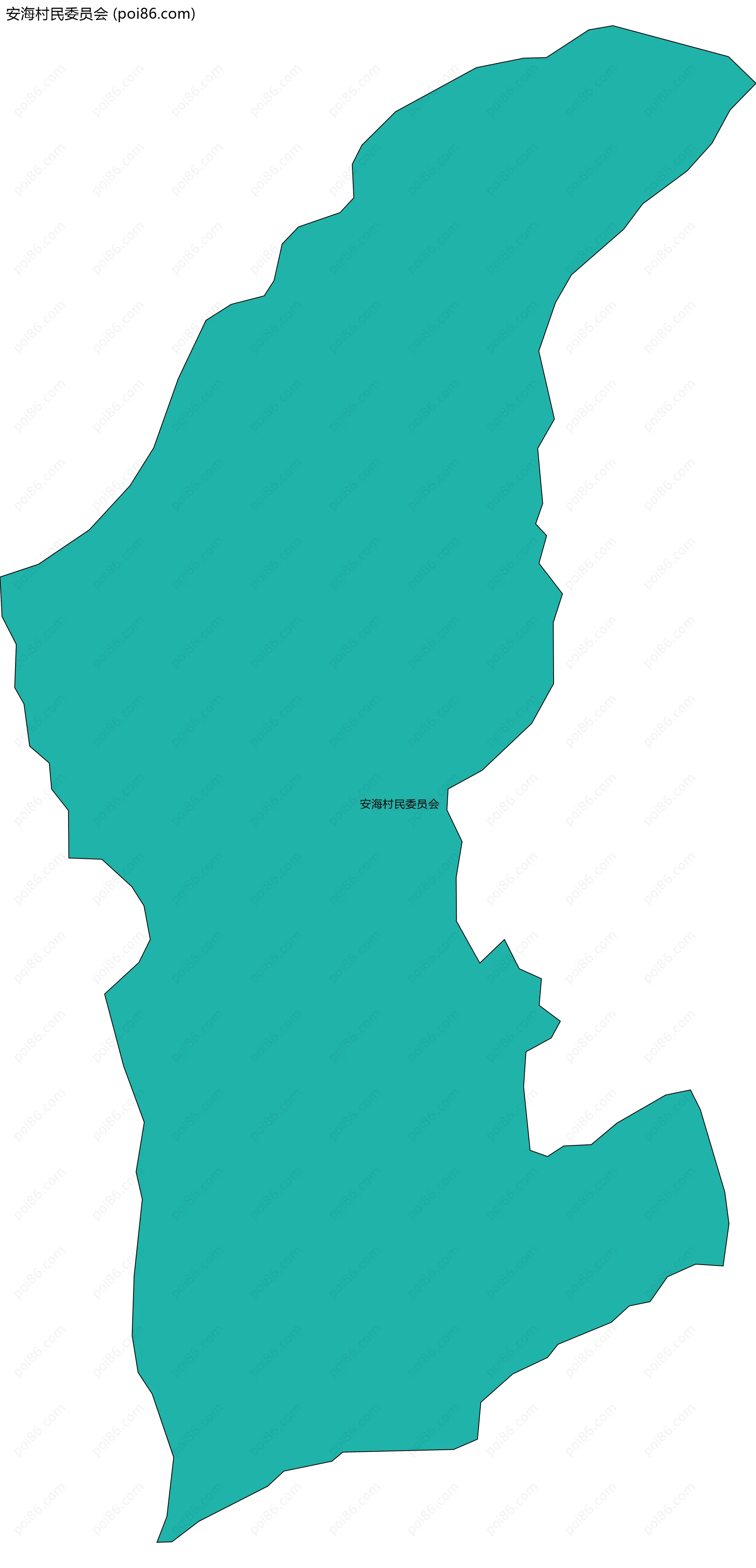 安海村民委员会边界地图