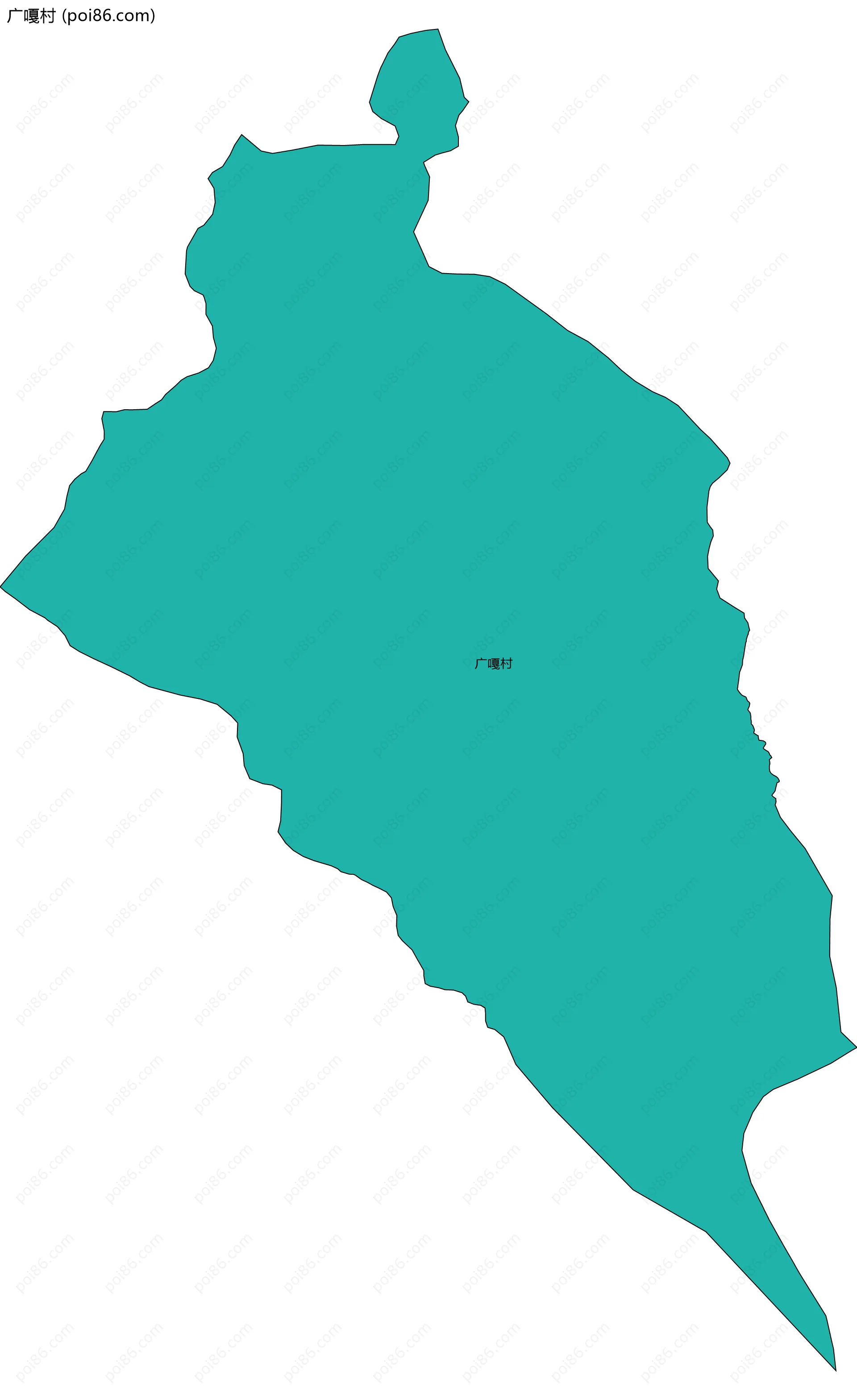 广嘎村边界地图