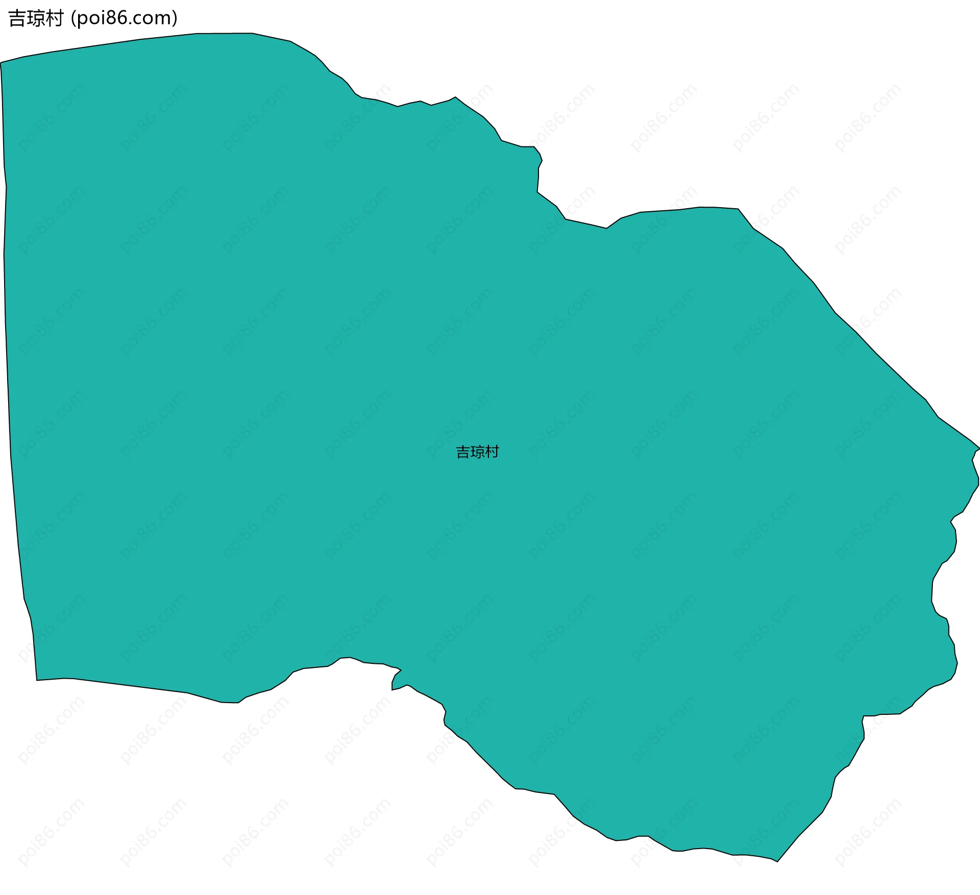 吉琼村边界地图