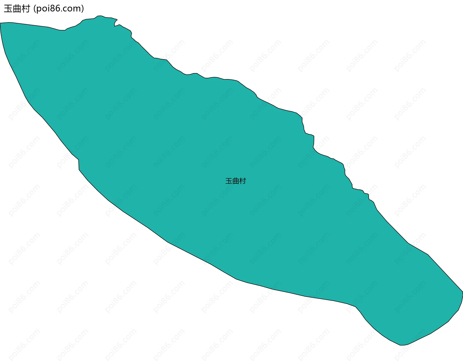 玉曲村边界地图