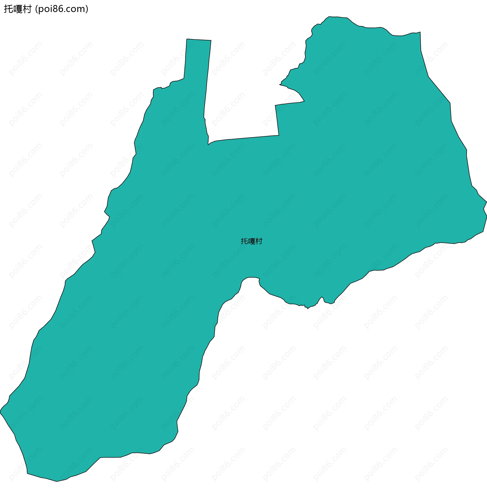 托嘎村边界地图