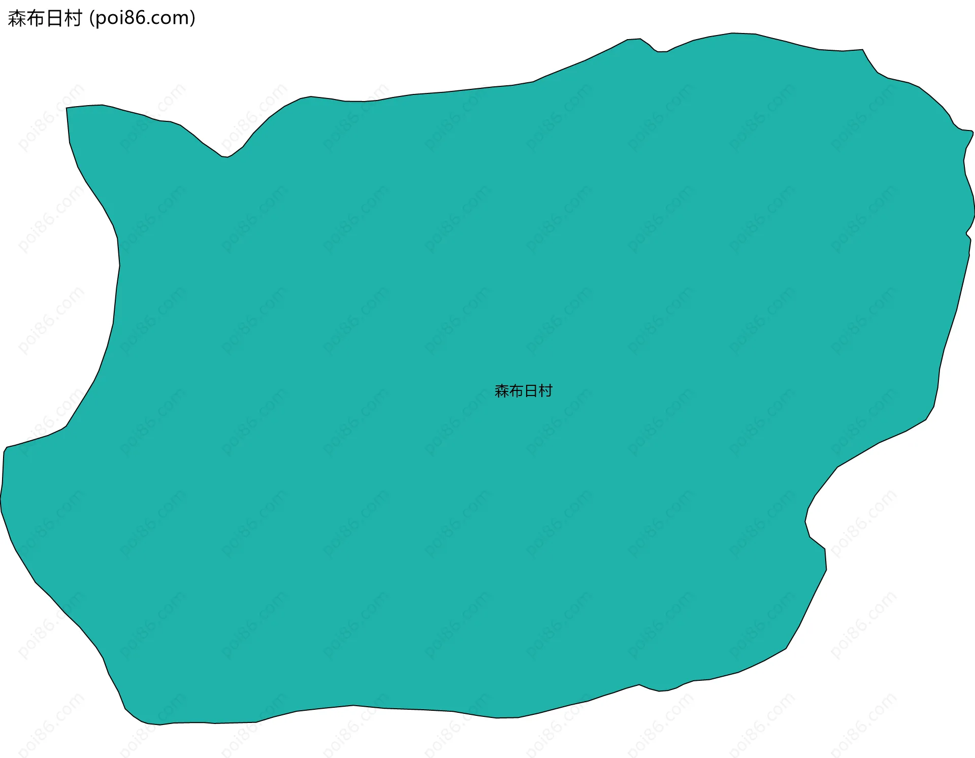 森布日村边界地图