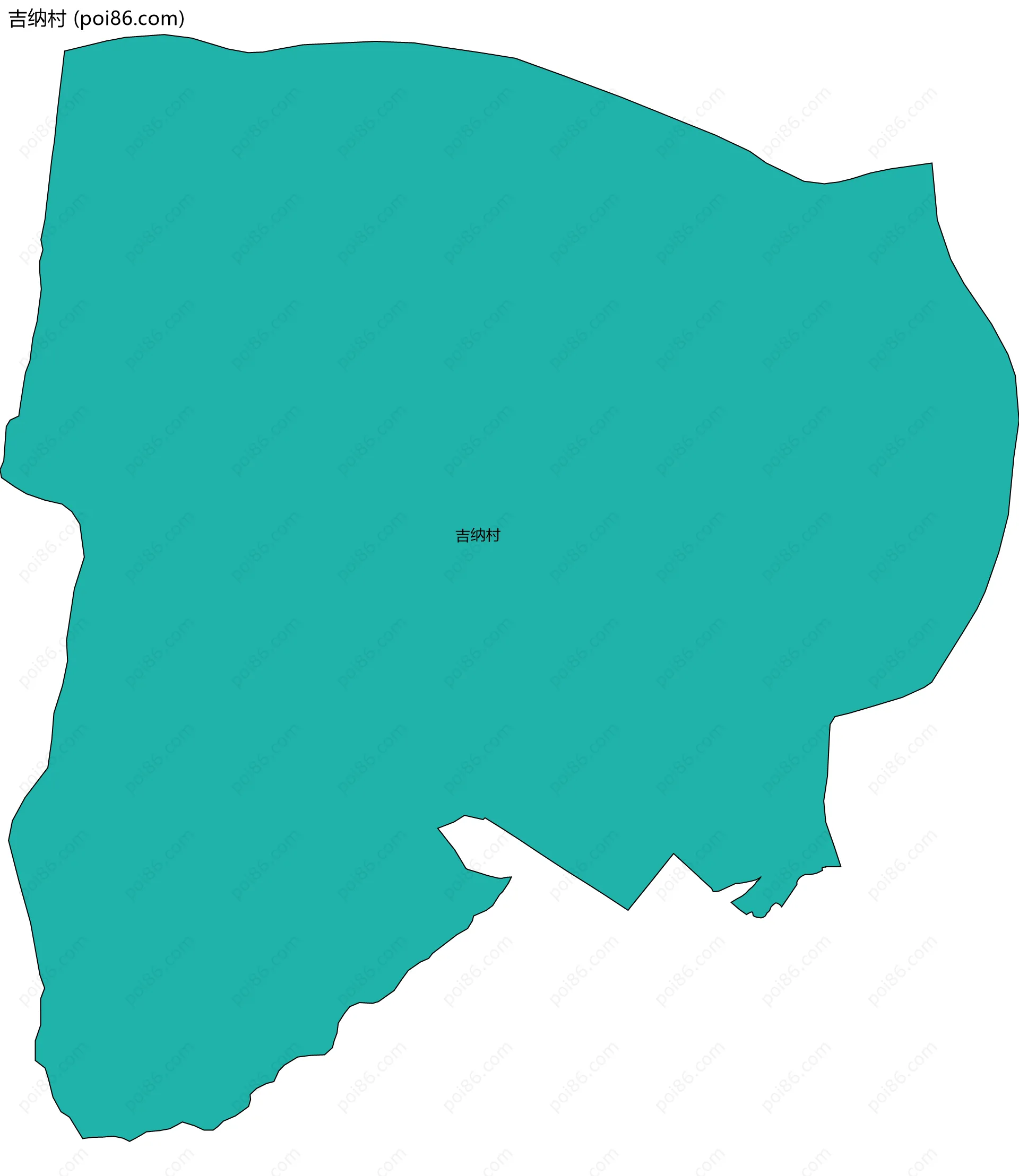 吉纳村边界地图