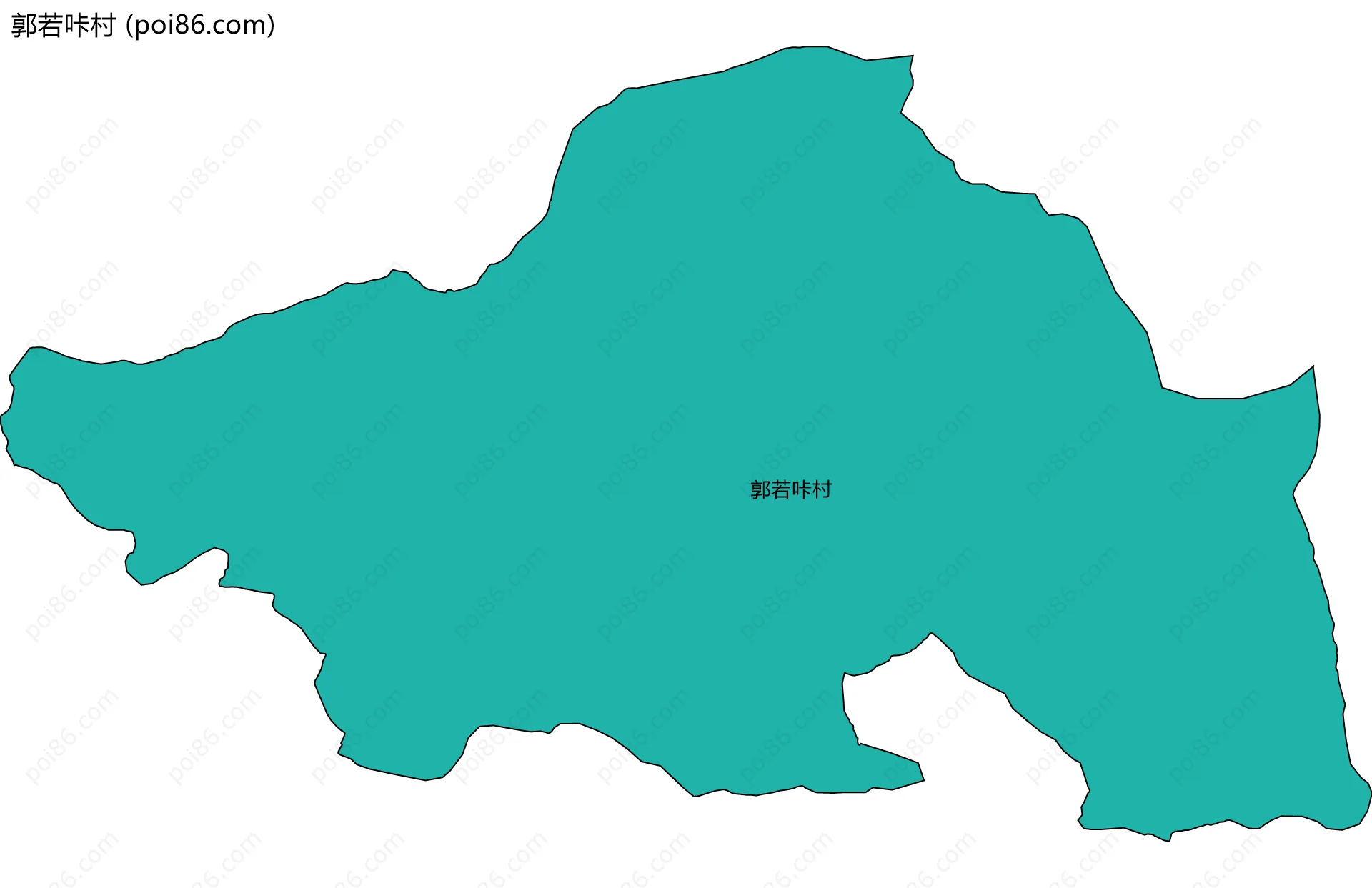 郭若咔村边界地图