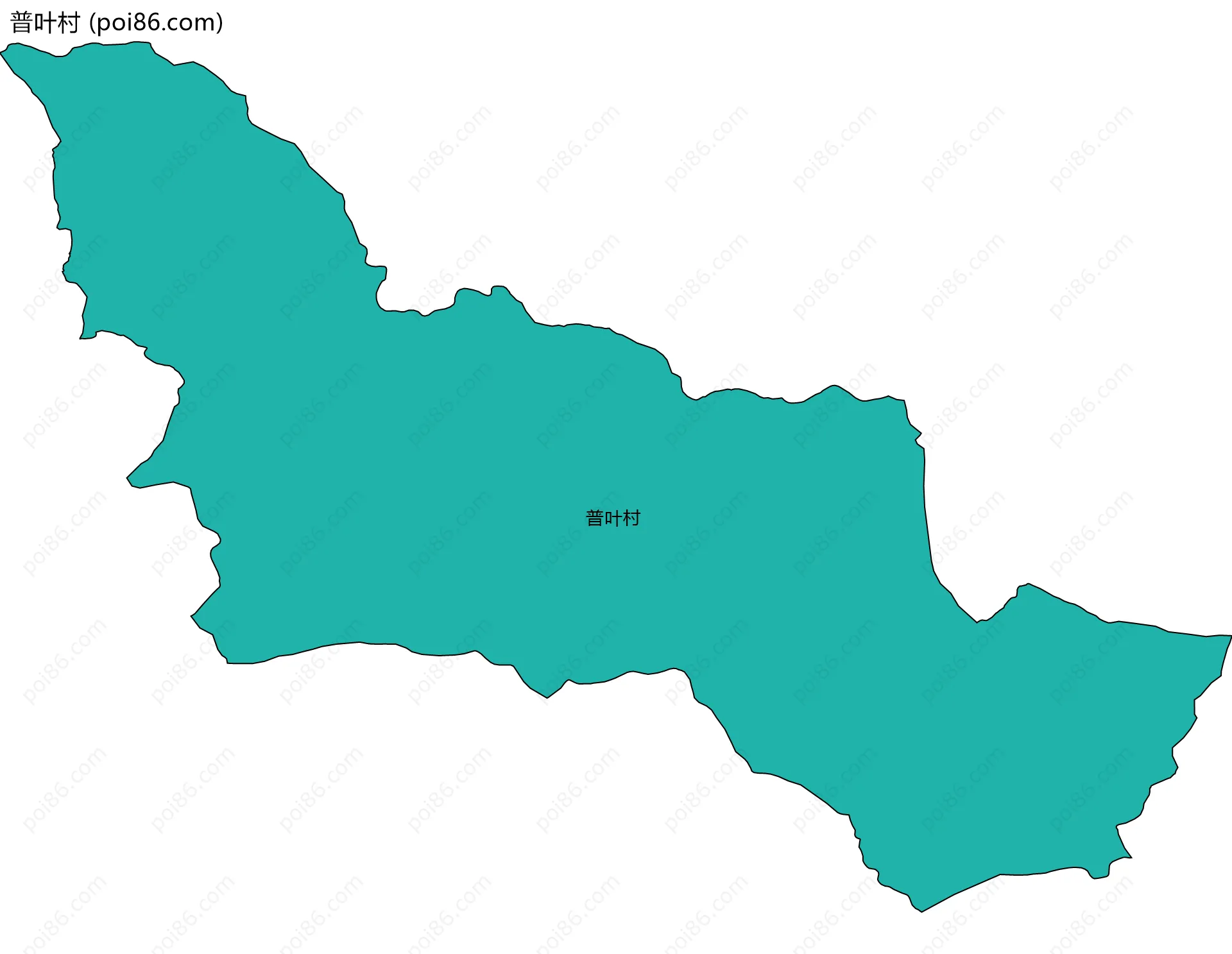 普叶村边界地图