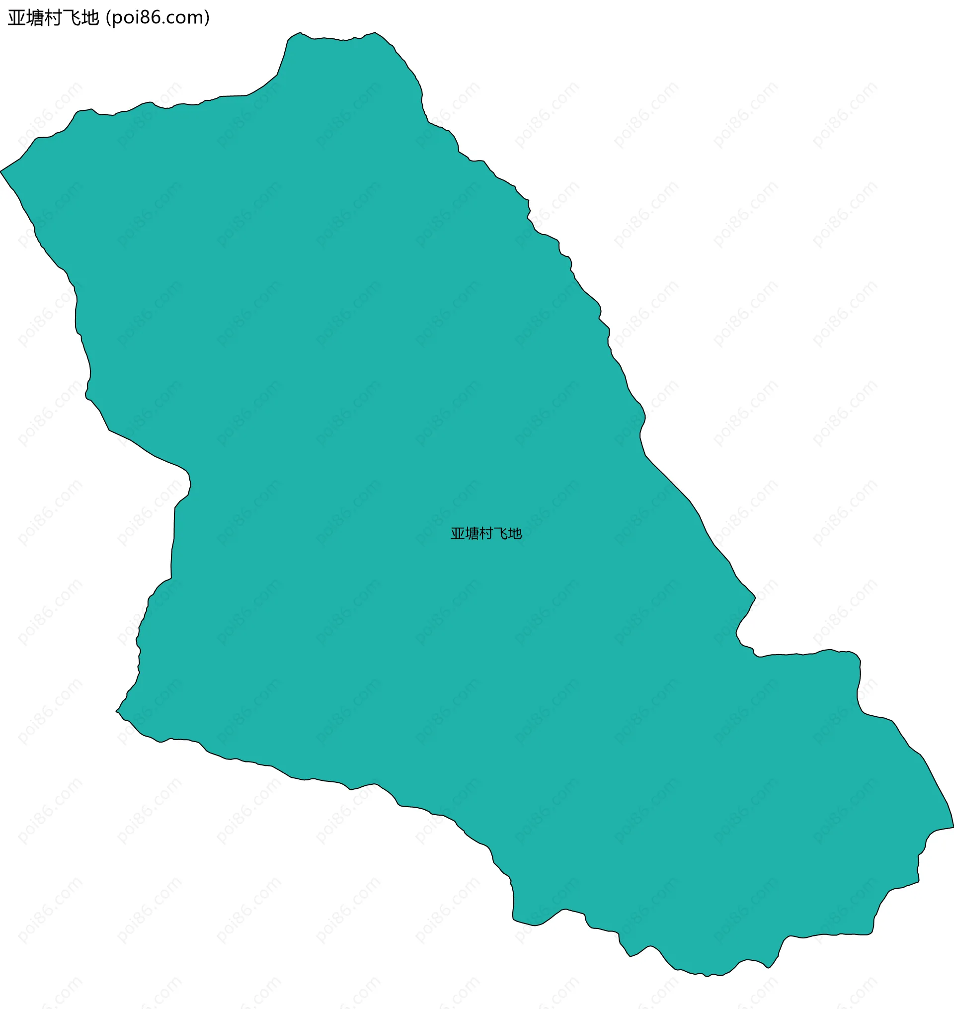 亚塘村飞地边界地图
