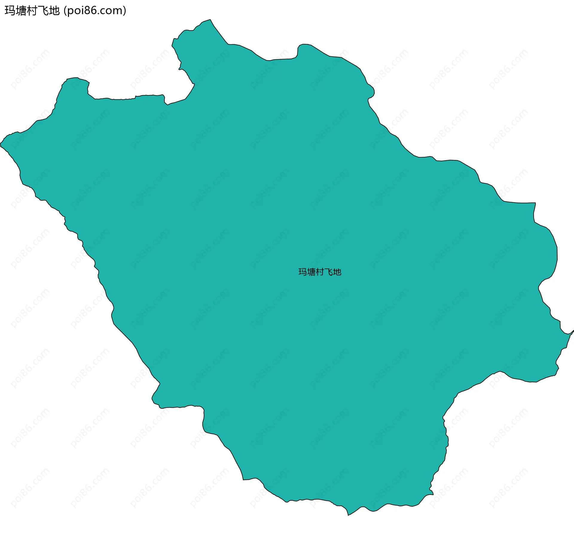 玛塘村飞地边界地图