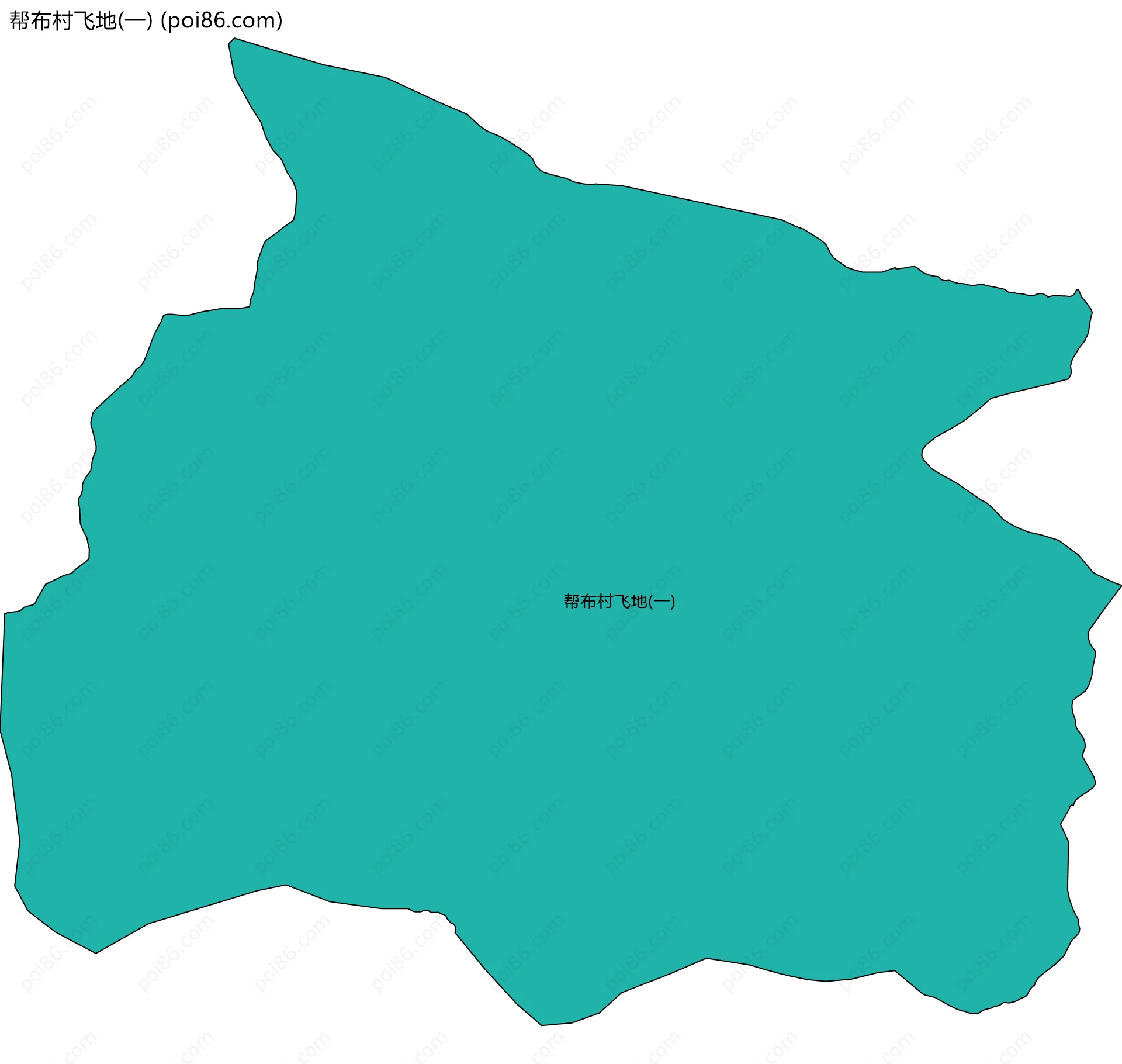 帮布村飞地(一)边界地图