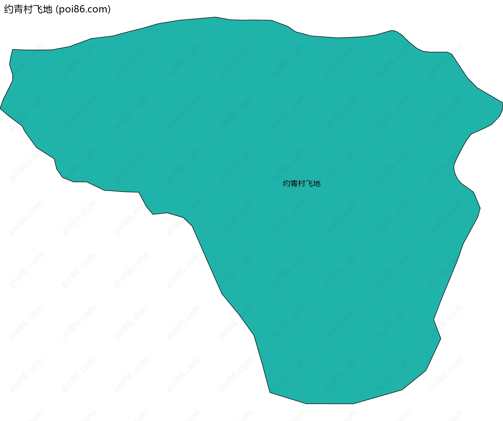 约青村飞地边界地图