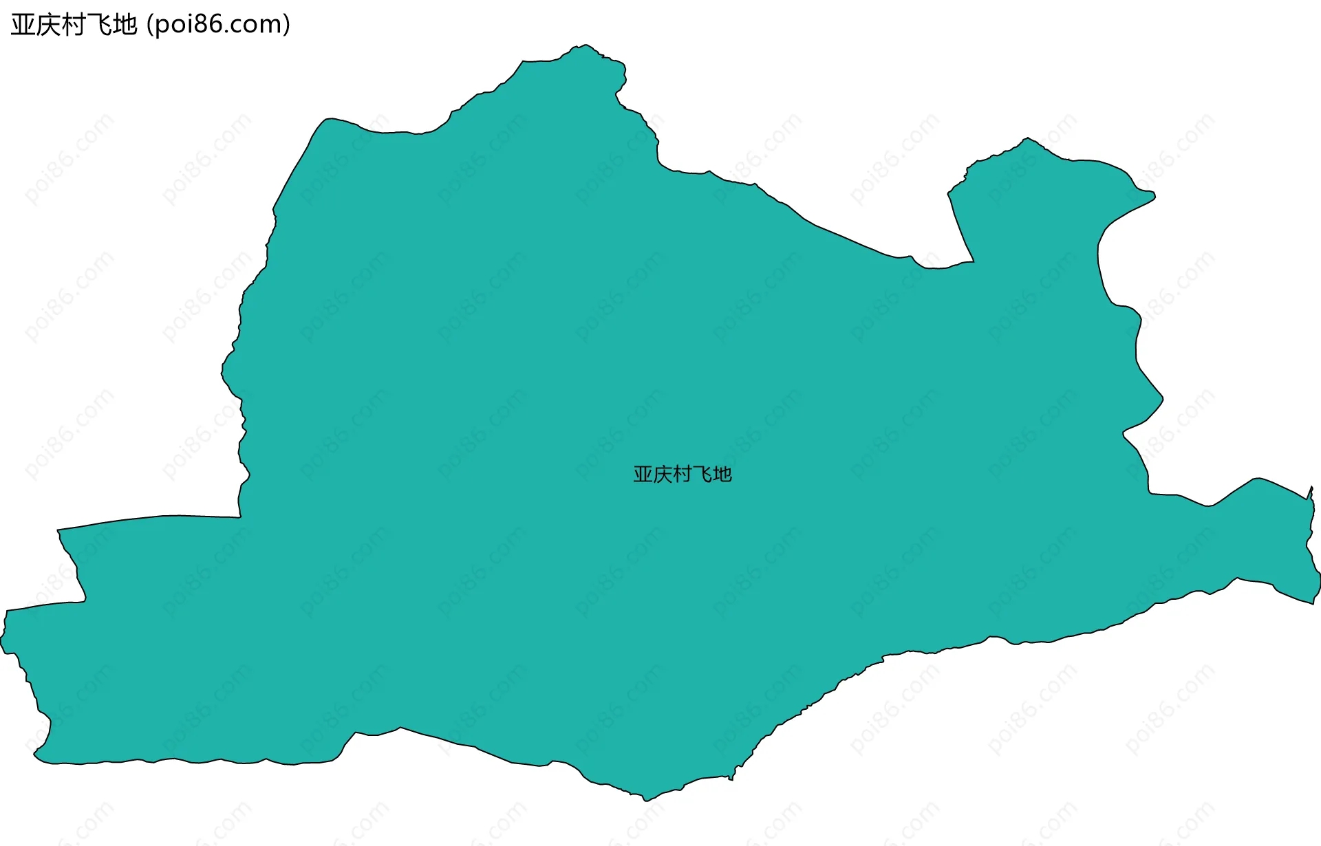亚庆村飞地边界地图