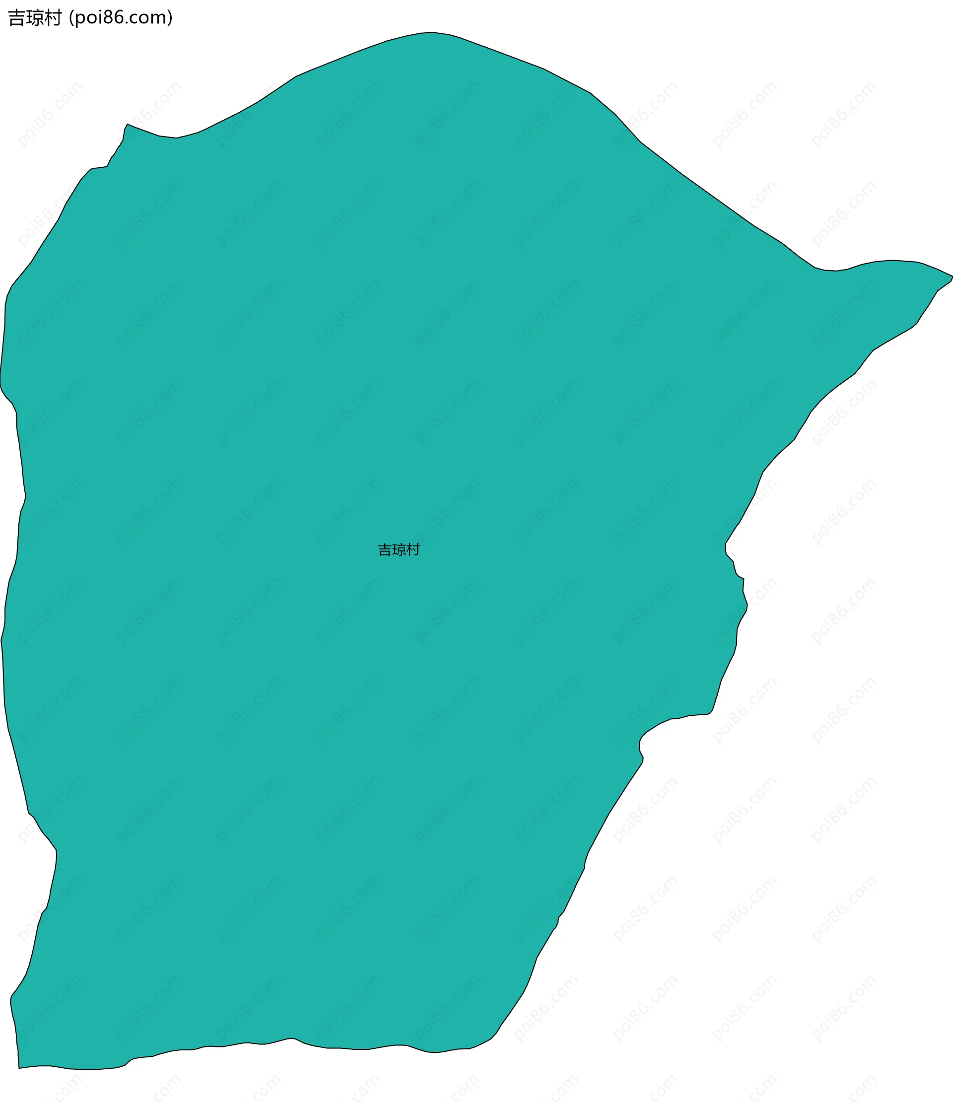 吉琼村边界地图