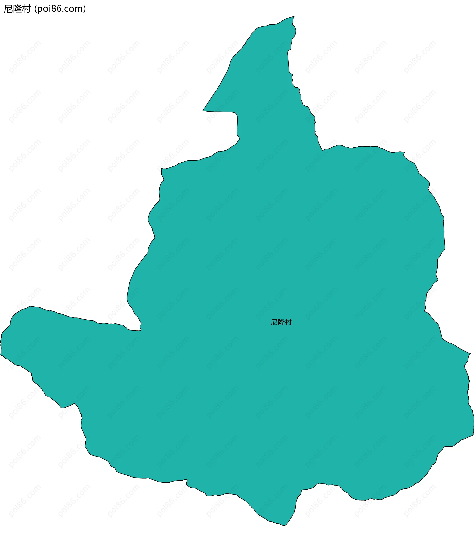 尼隆村边界地图