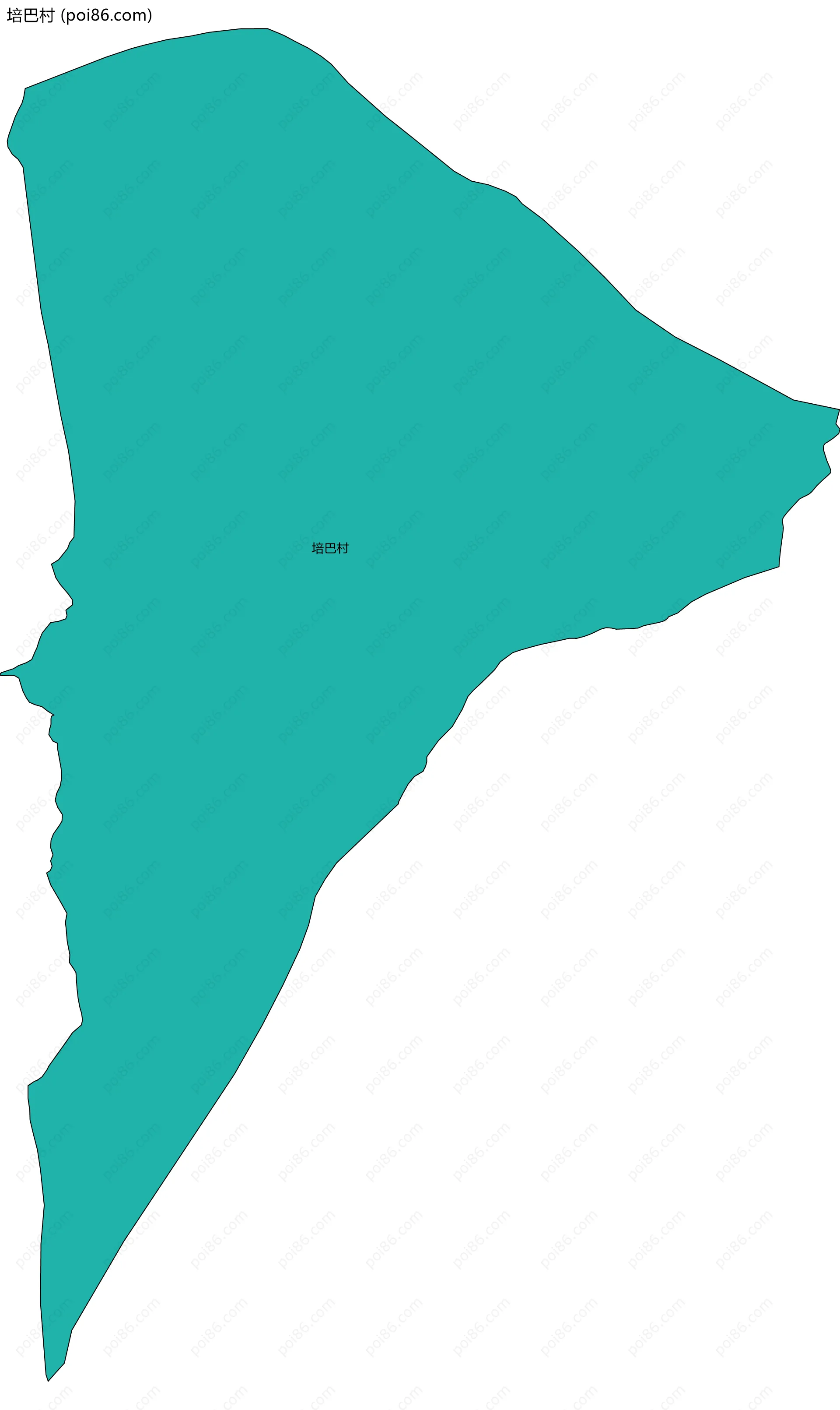 培巴村边界地图