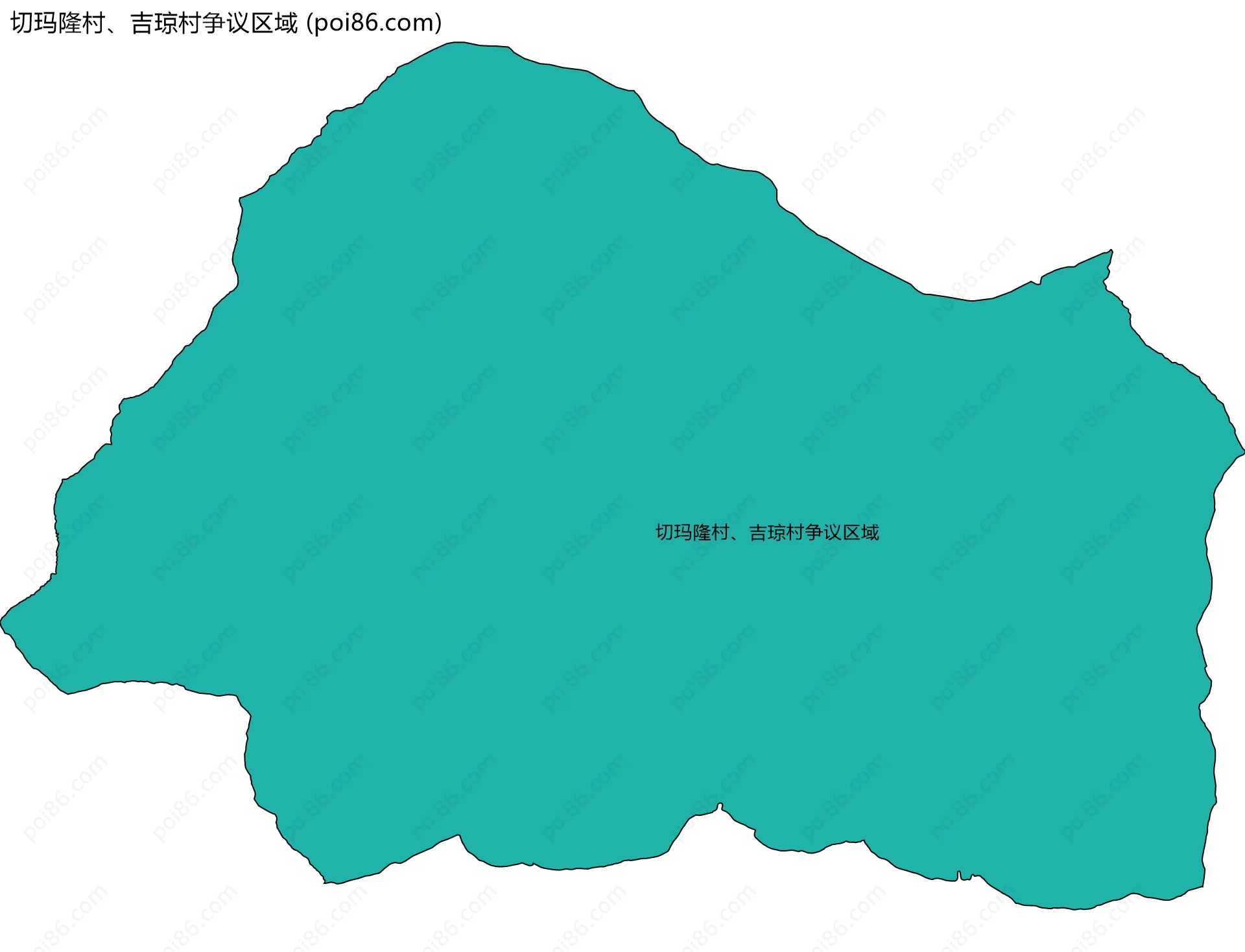 切玛隆村、吉琼村争议区域边界地图