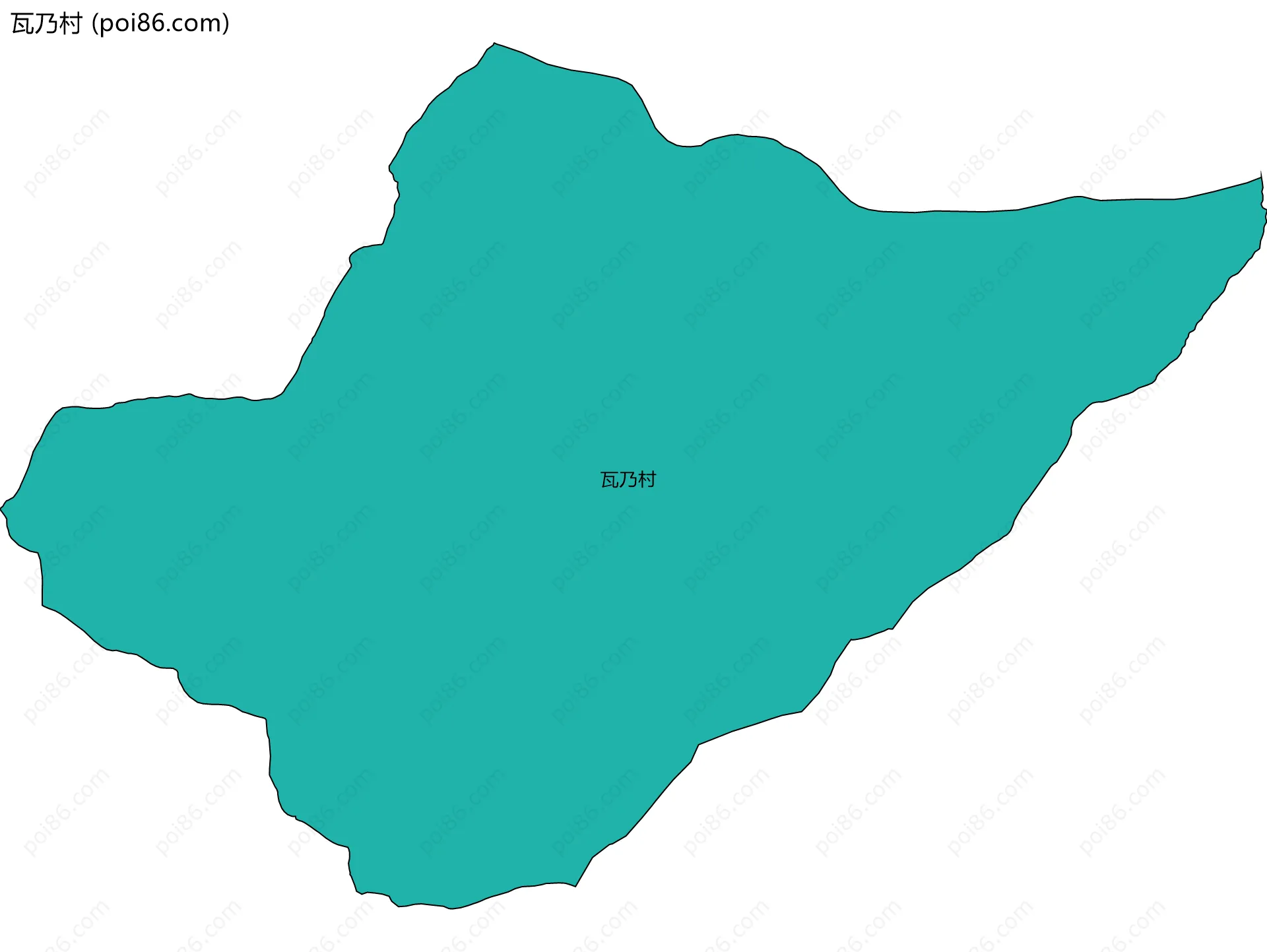 瓦乃村边界地图