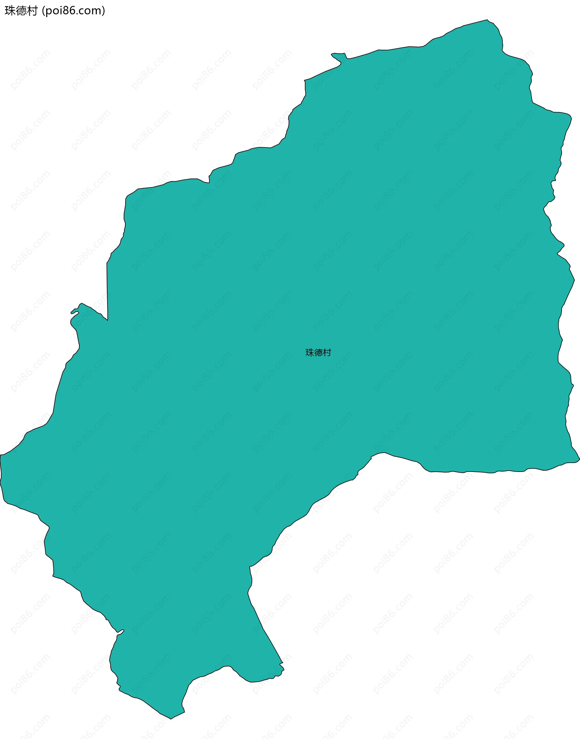 珠德村边界地图