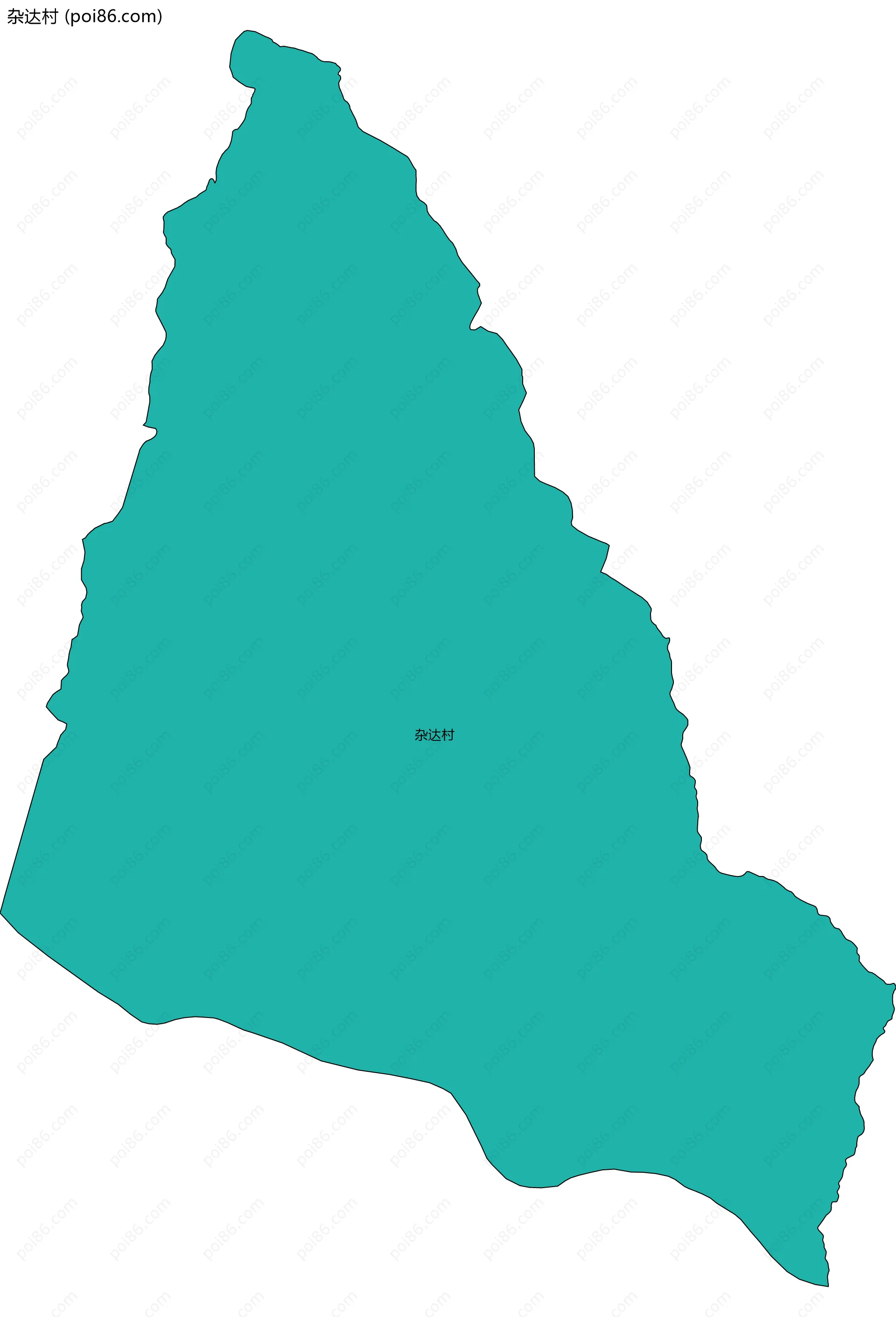 杂达村边界地图