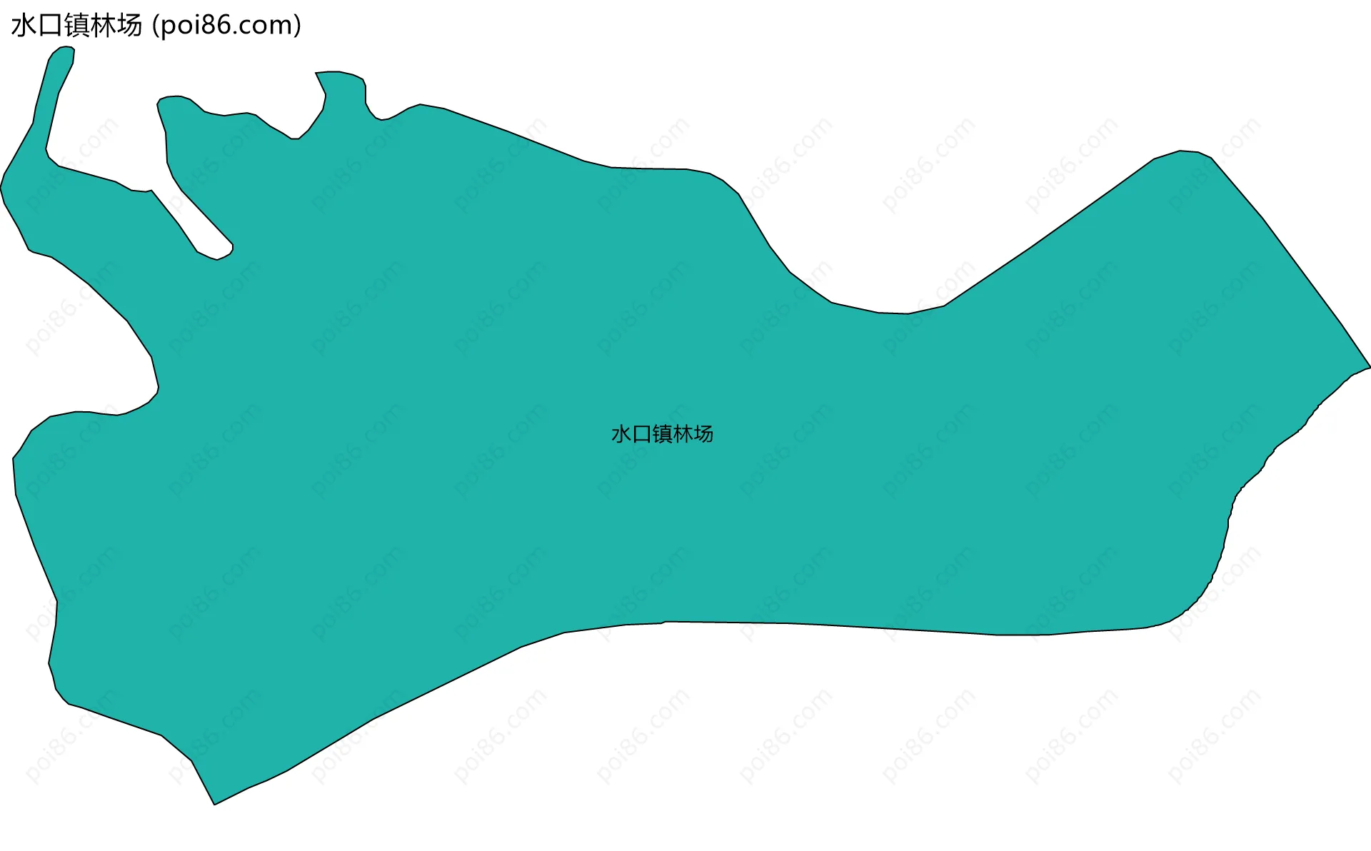 水口镇林场边界地图