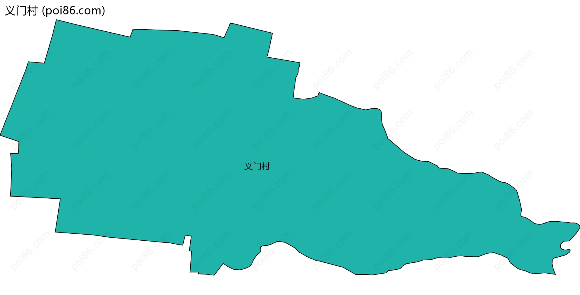 义门村边界地图