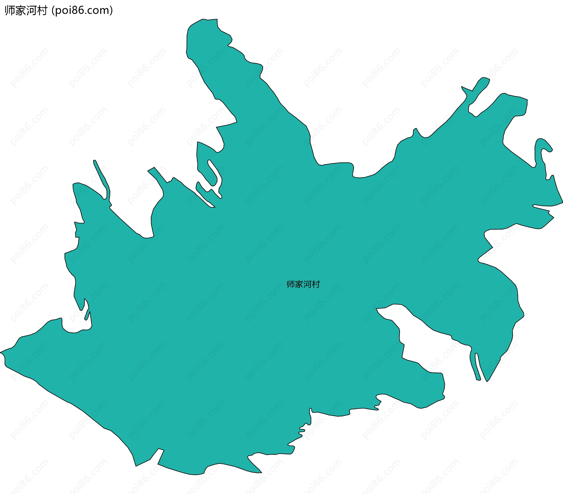 师家河村边界地图