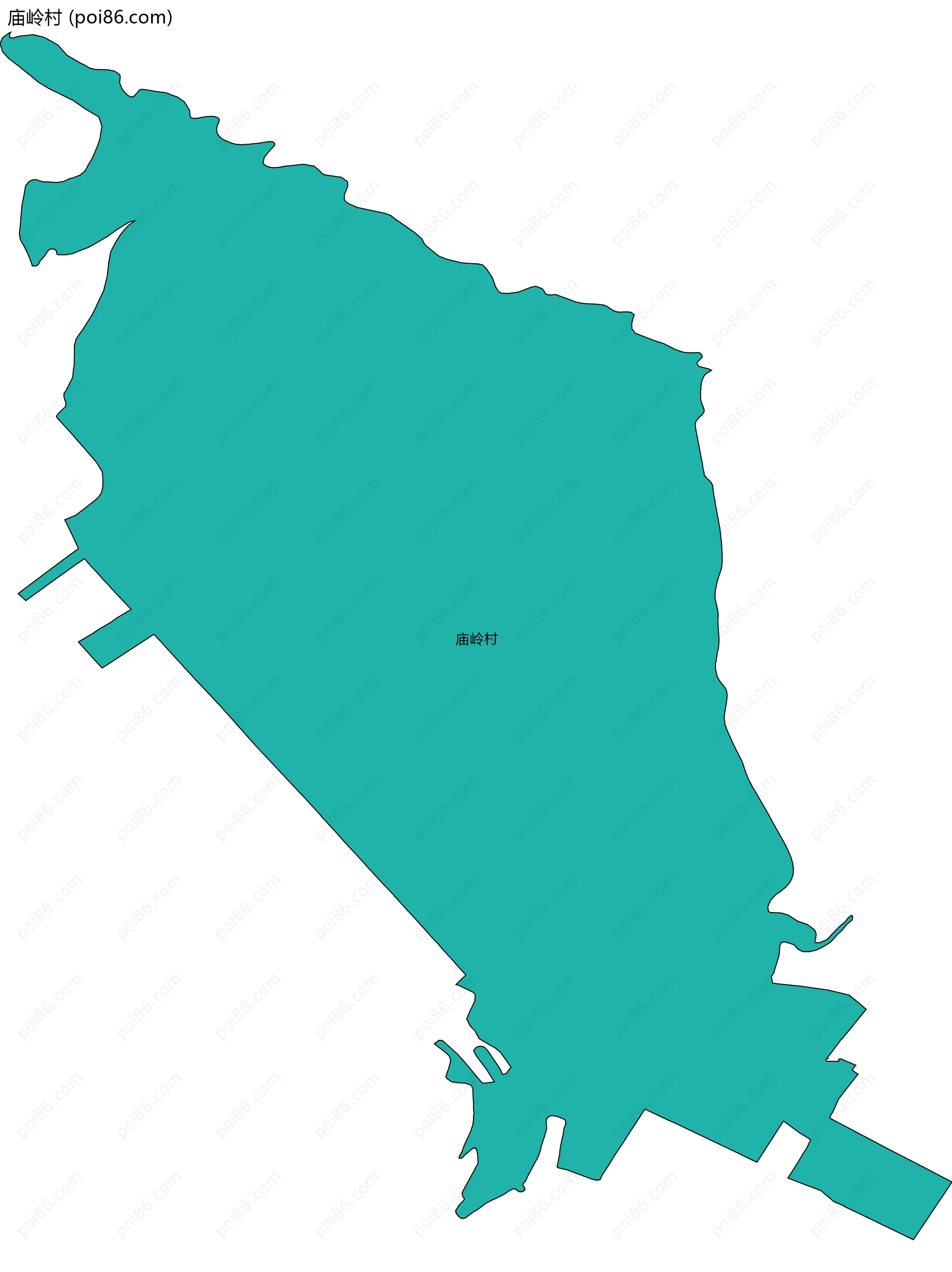 庙岭村边界地图