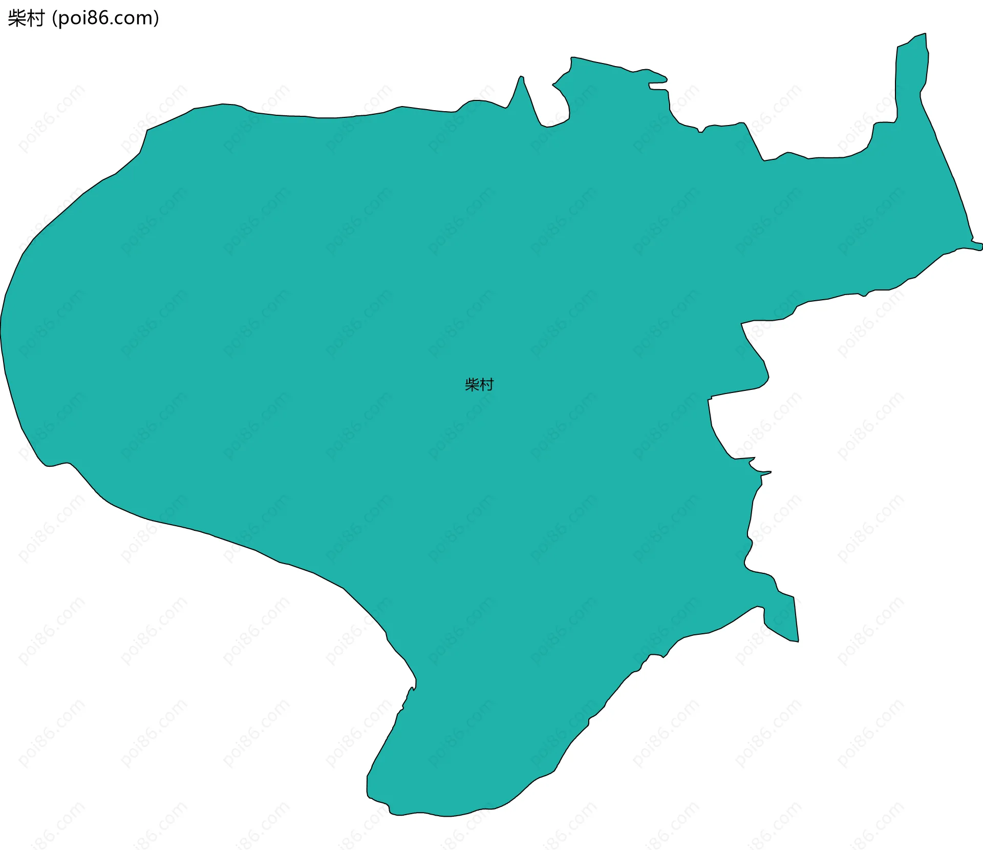柴村边界地图