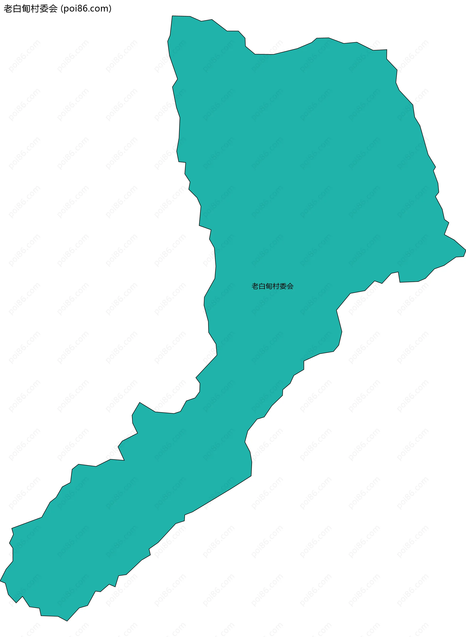 老白甸村委会边界地图