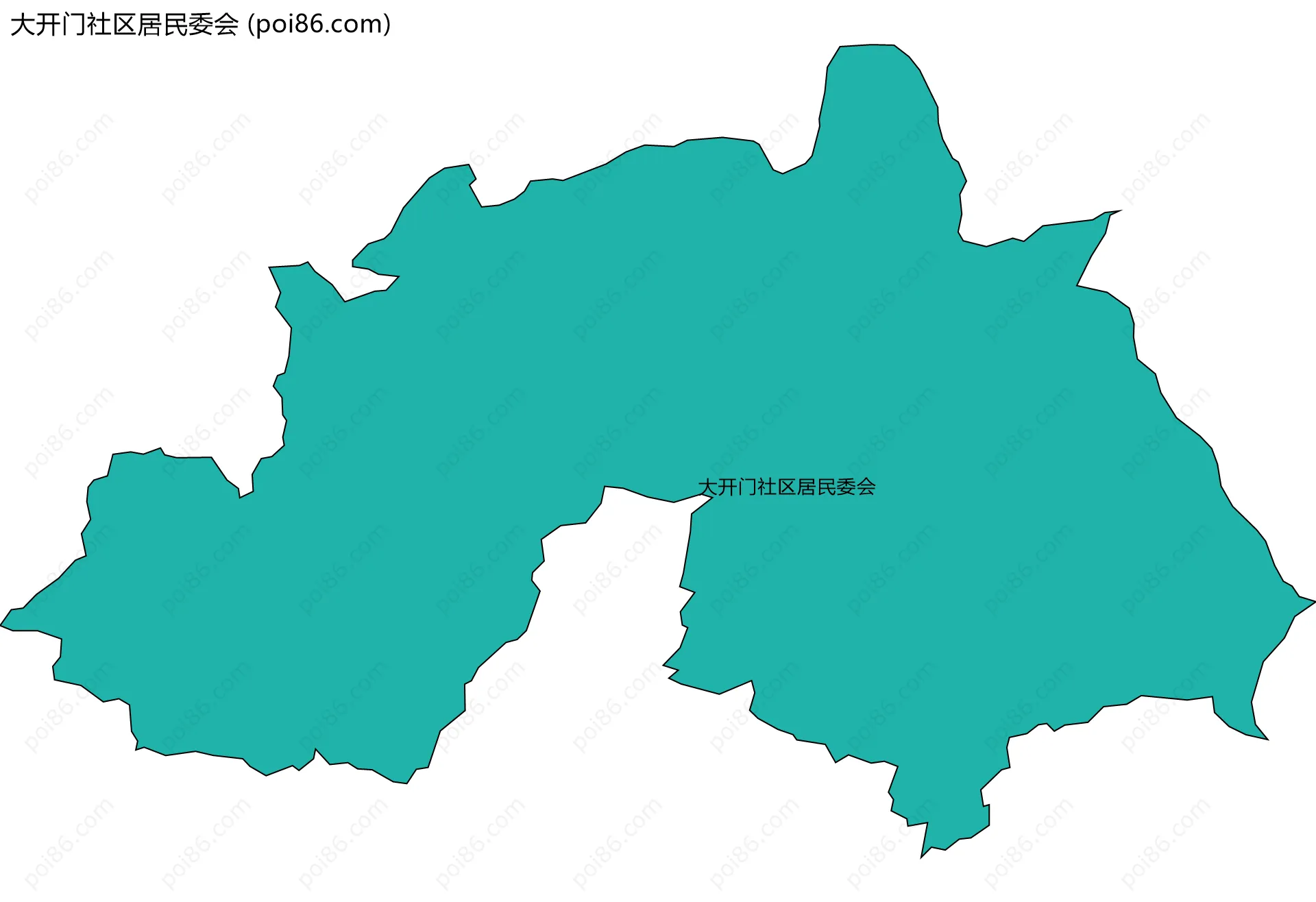 大开门社区居民委会边界地图